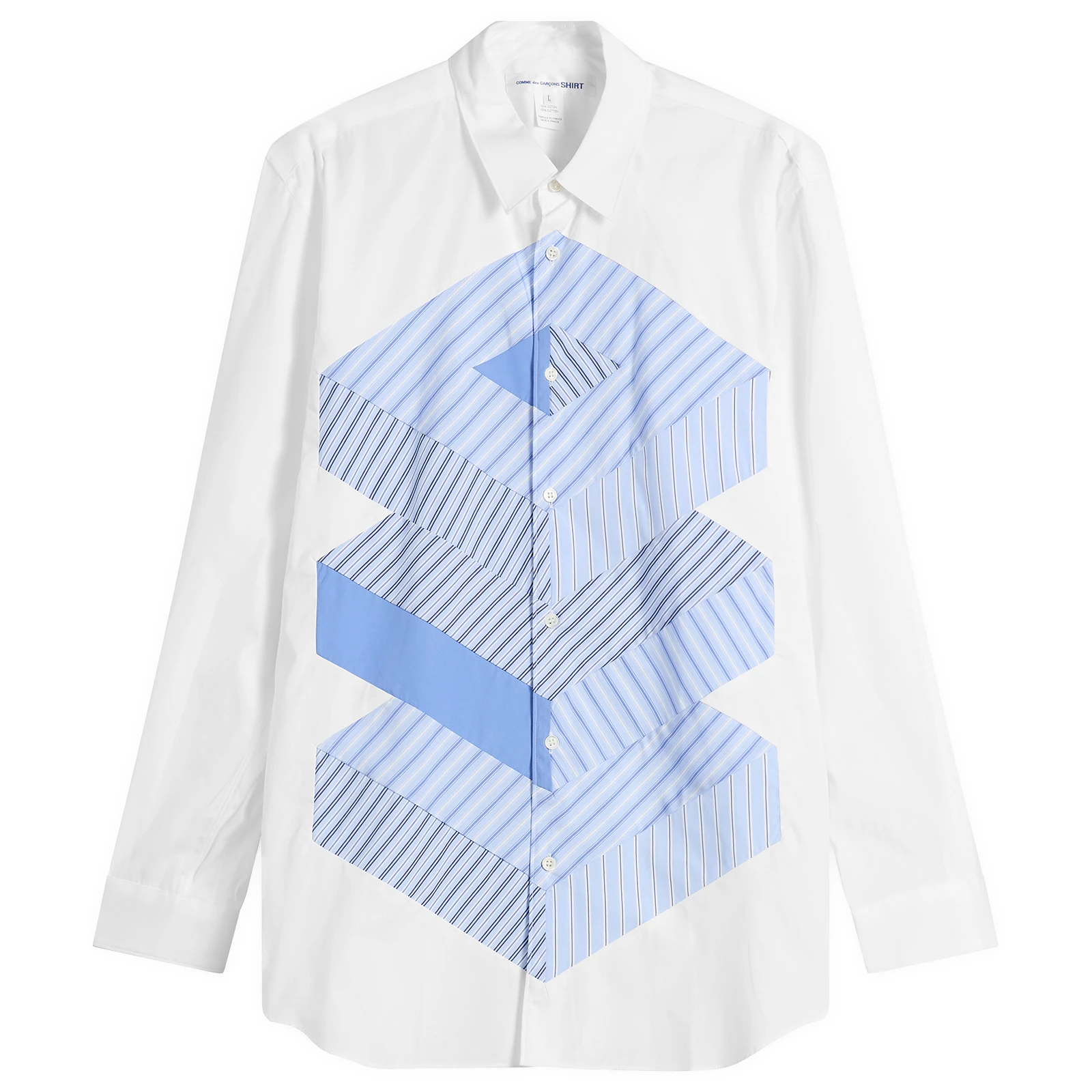 Comme des Garçons SHIRT Cotton Stripe Poplin Shirt