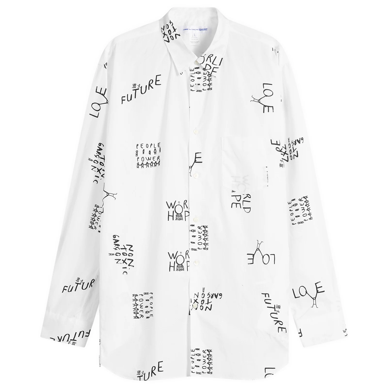Comme des Garçons SHIRT Printed Poplin Shirt