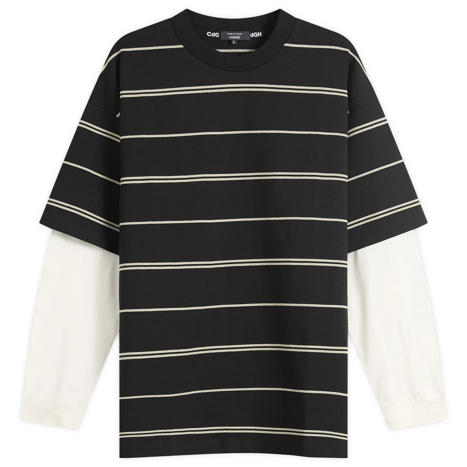 Comme des Garçons Homme Horiztonal Stripe Long Sleeve Top