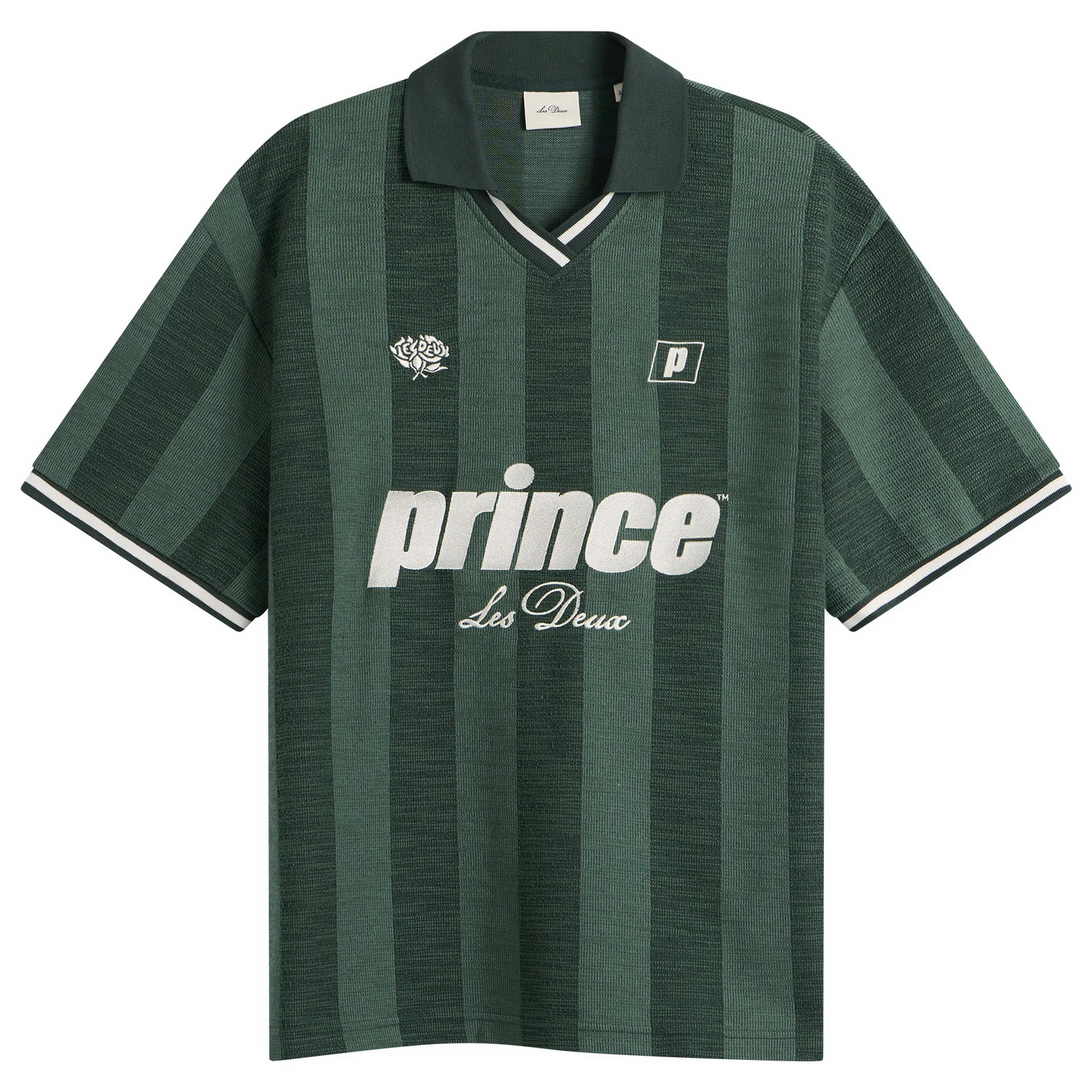 Les Deux Prince Stripe Jacquard Polo