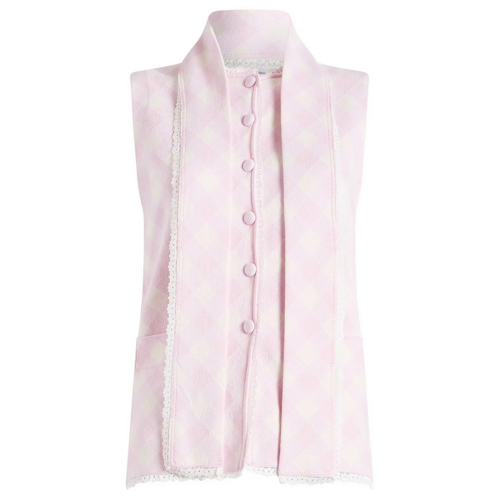 House Of Sunny Pink Ladies Peggy Vest
