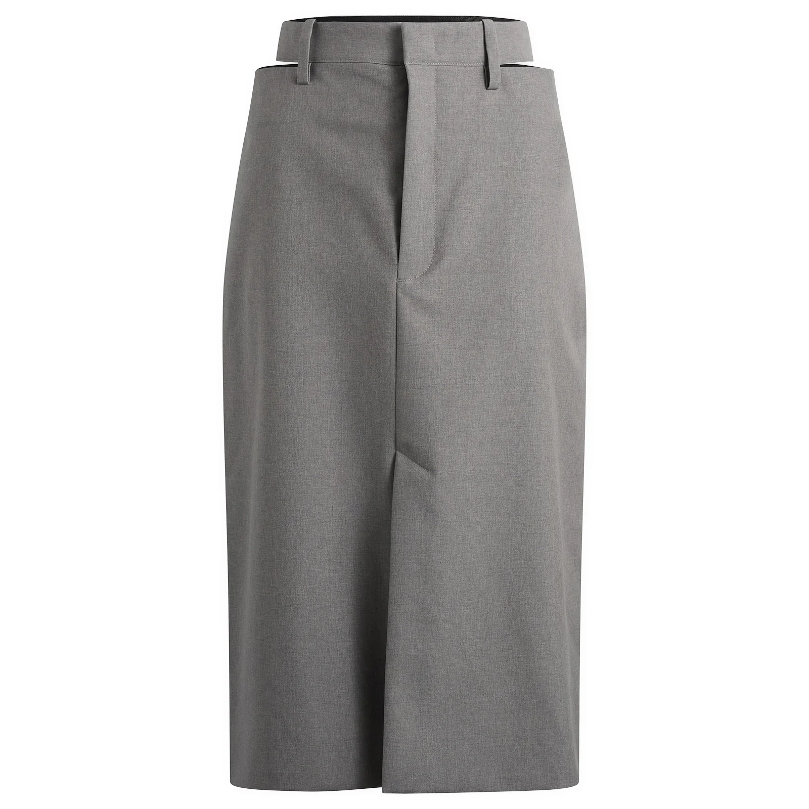 Jil Sander High Waist Skirt with Slashed Side Waistband