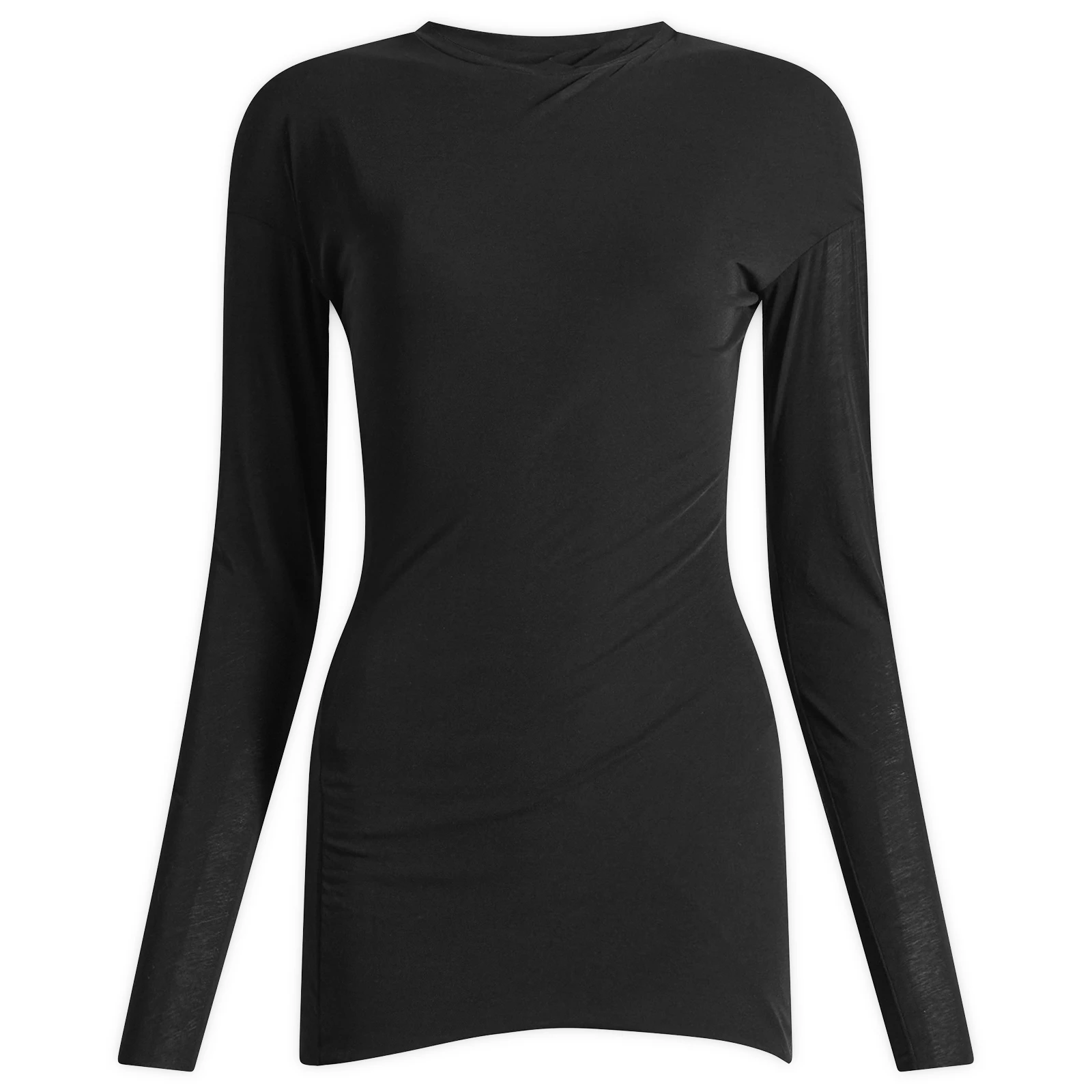 Jil Sander Double Layer Twisted Long Sleeve Top