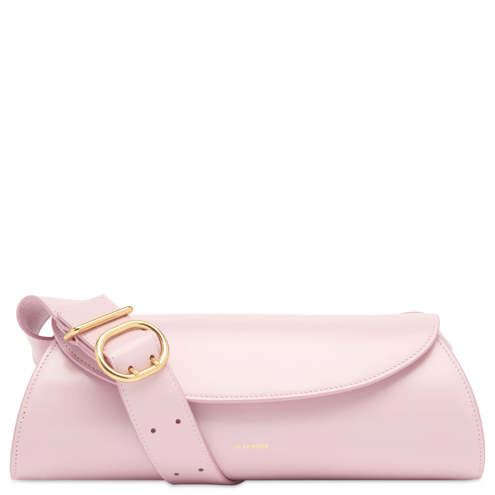 Jil Sander Cannolo SM Leather Shoulder Bag
