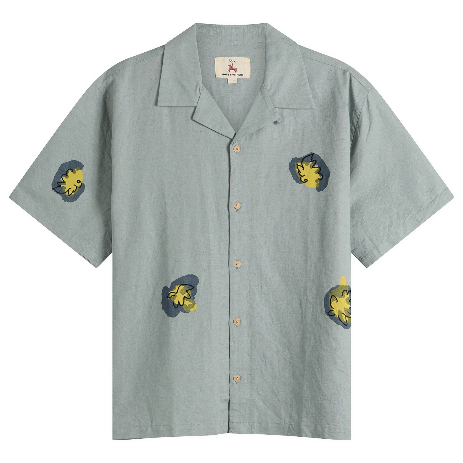 Folk Relaxed Soft Collar Vacation Shirt