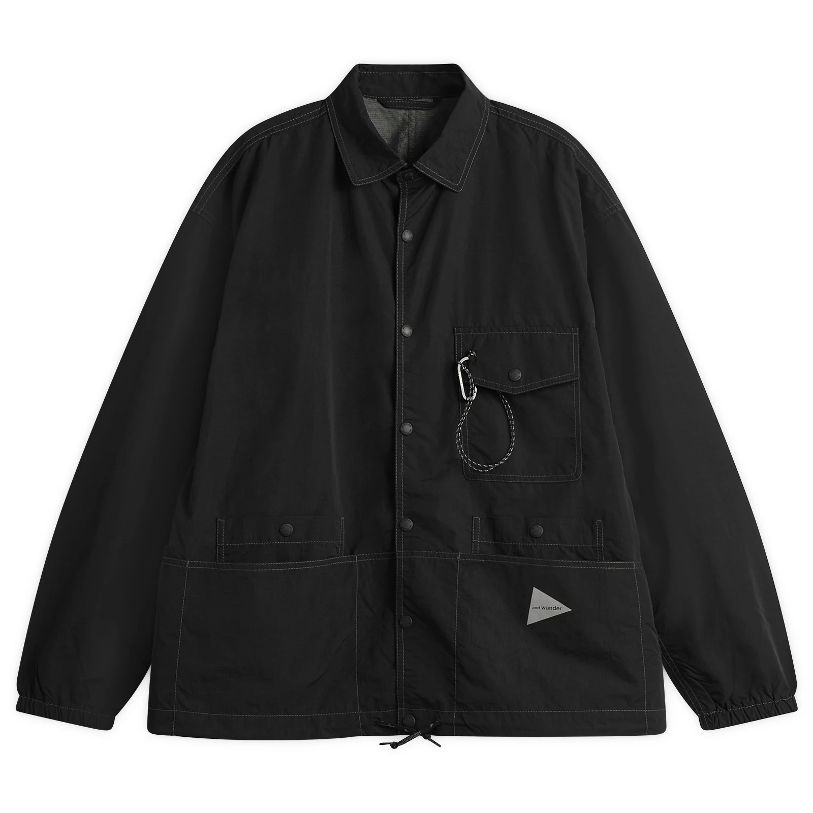 and wander Crinkled Nylon Shirt Jacket