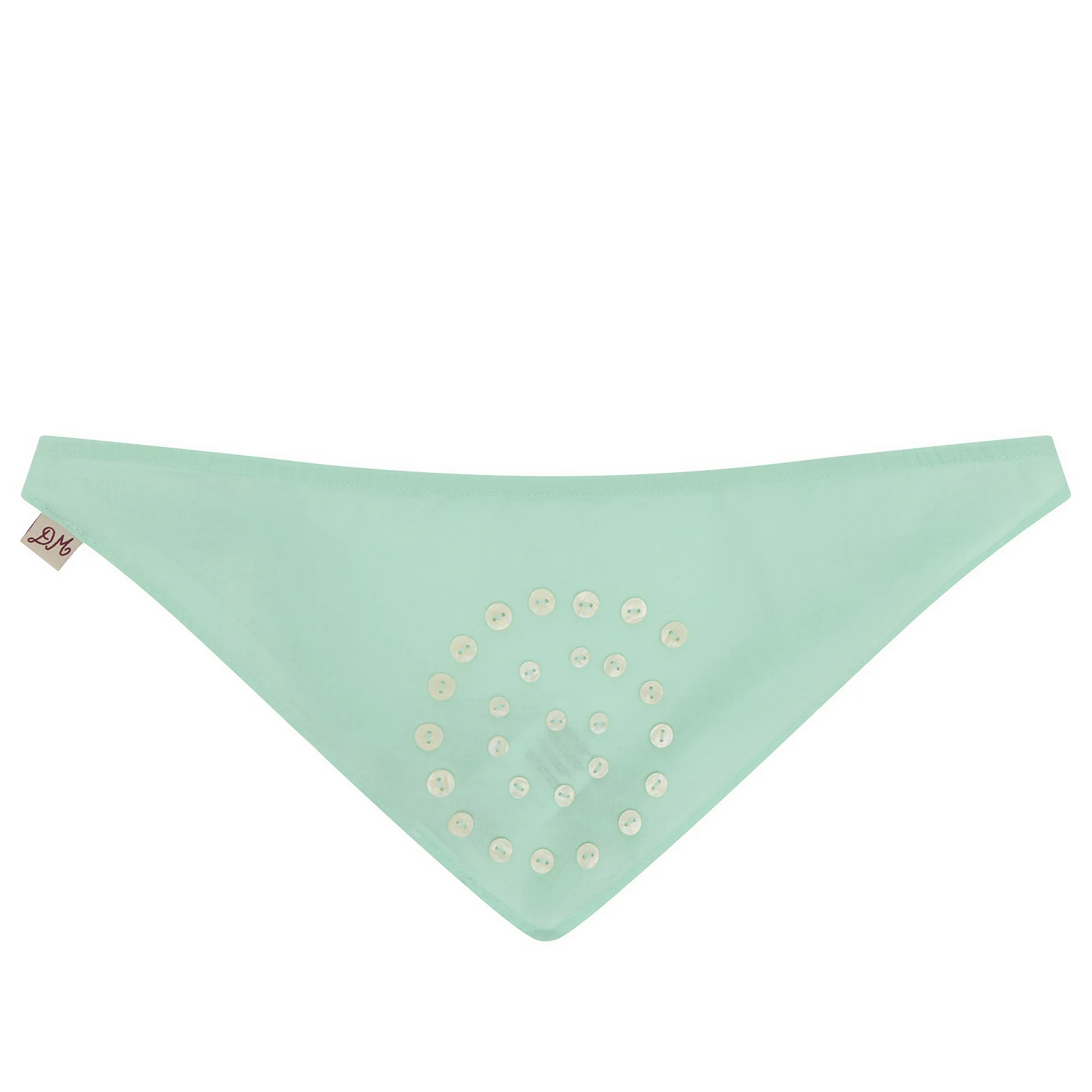 Damson Madder Swirl Button Headscarf