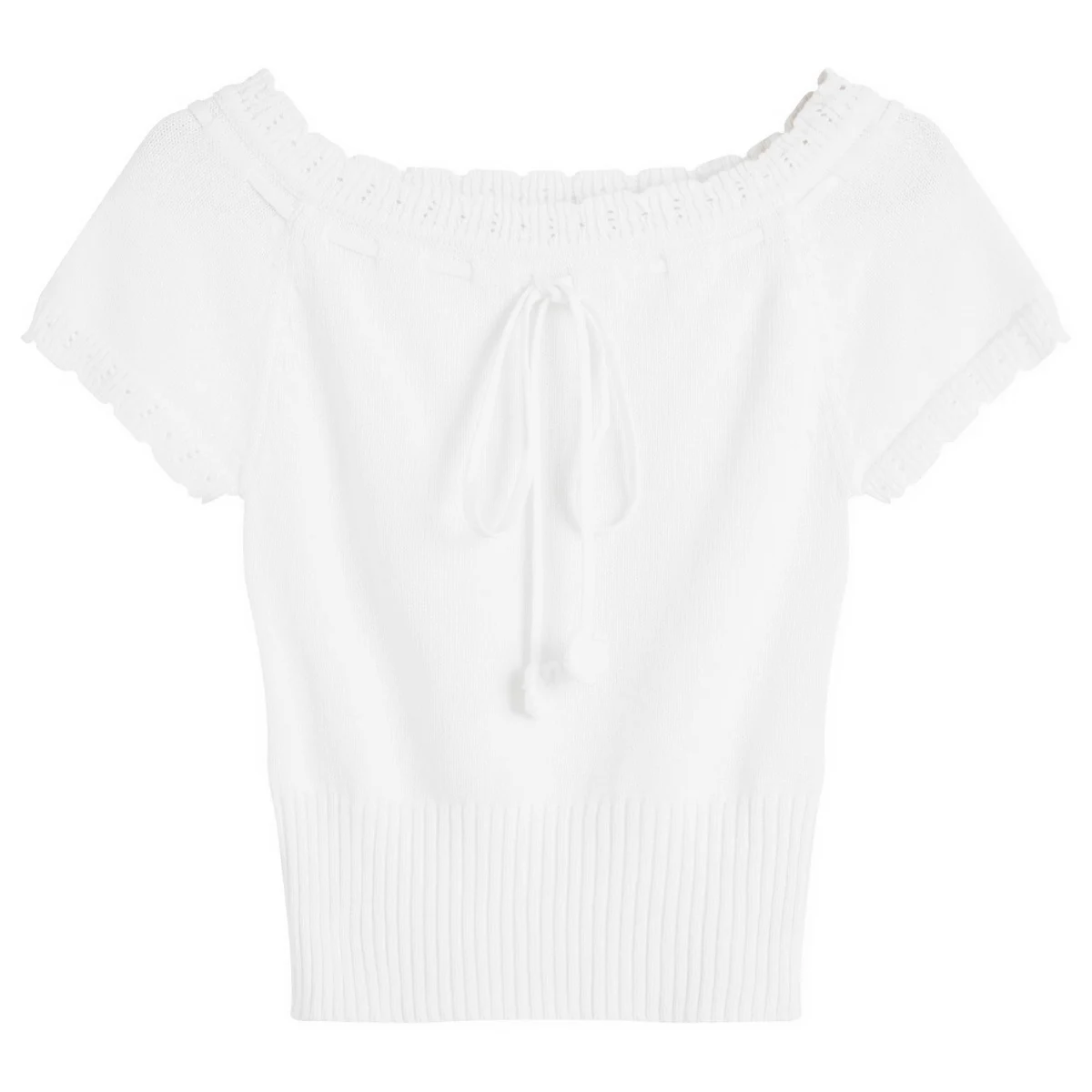 My Mum Made It Lace Knit Top