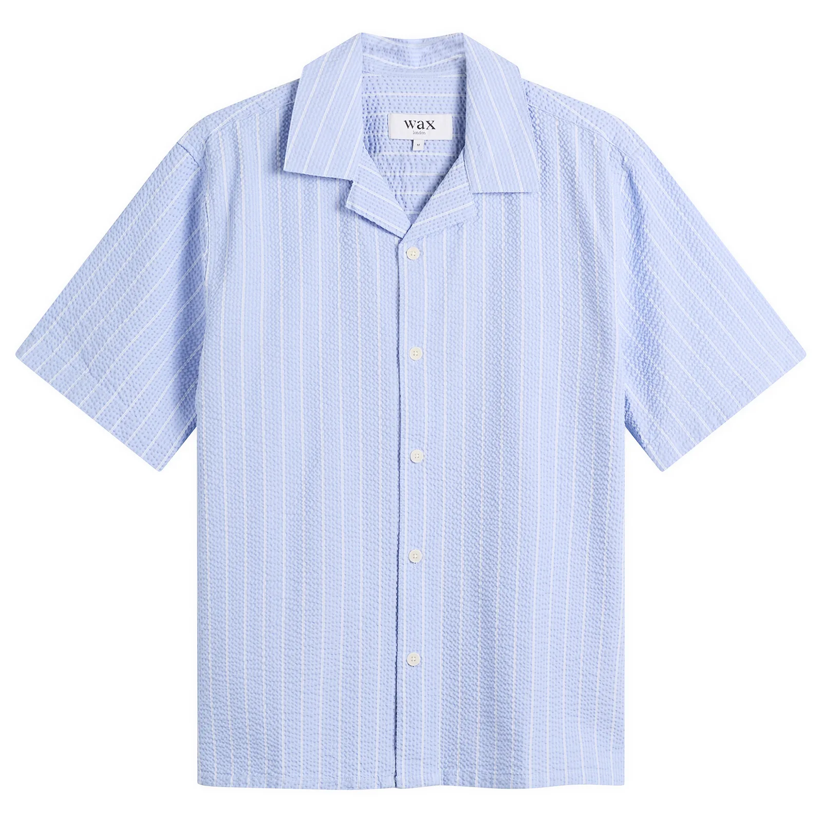 Wax London Didcot Seersucker Stripe Vacation Shirt