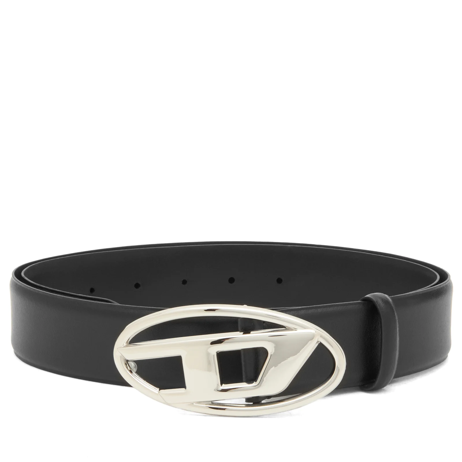 Diesel Logo Buckle Leather Belt