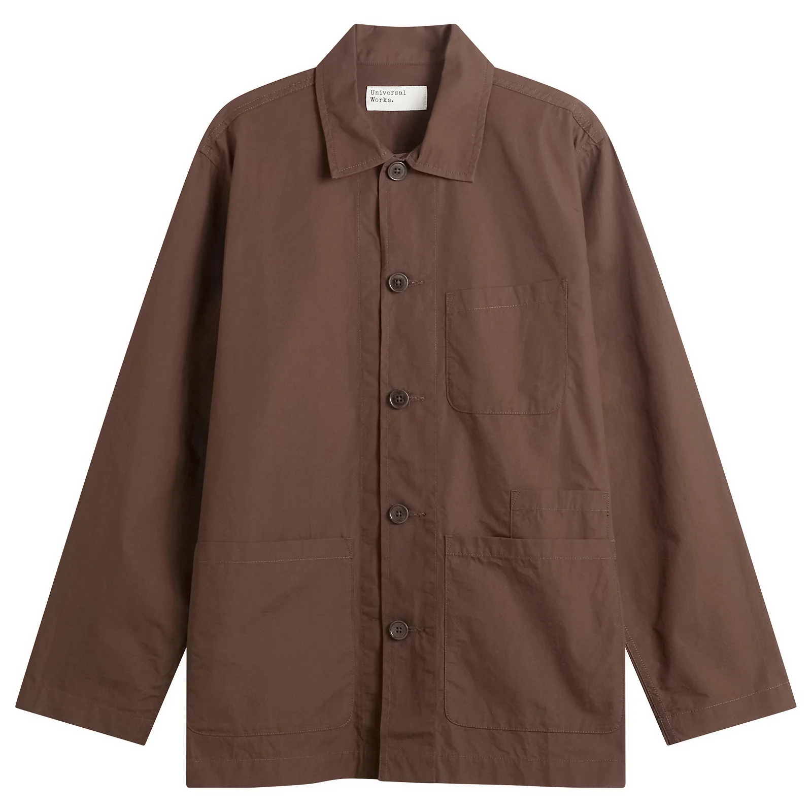 Universal Works Peached Poplin Bakers Overshirt