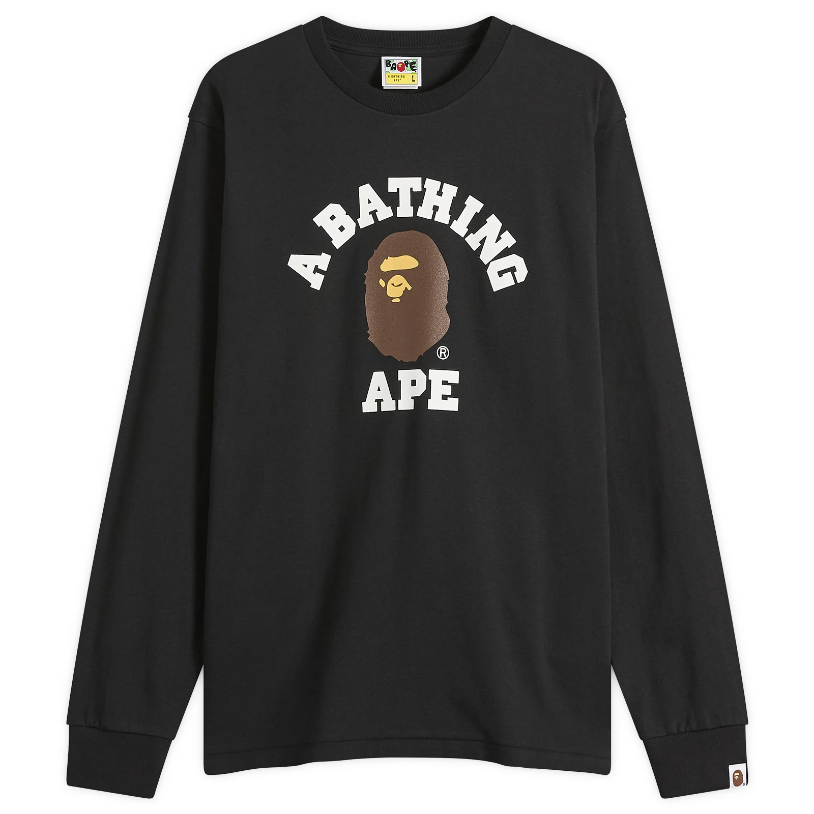 A Bathing Ape Long Sleeve College T-Shirt
