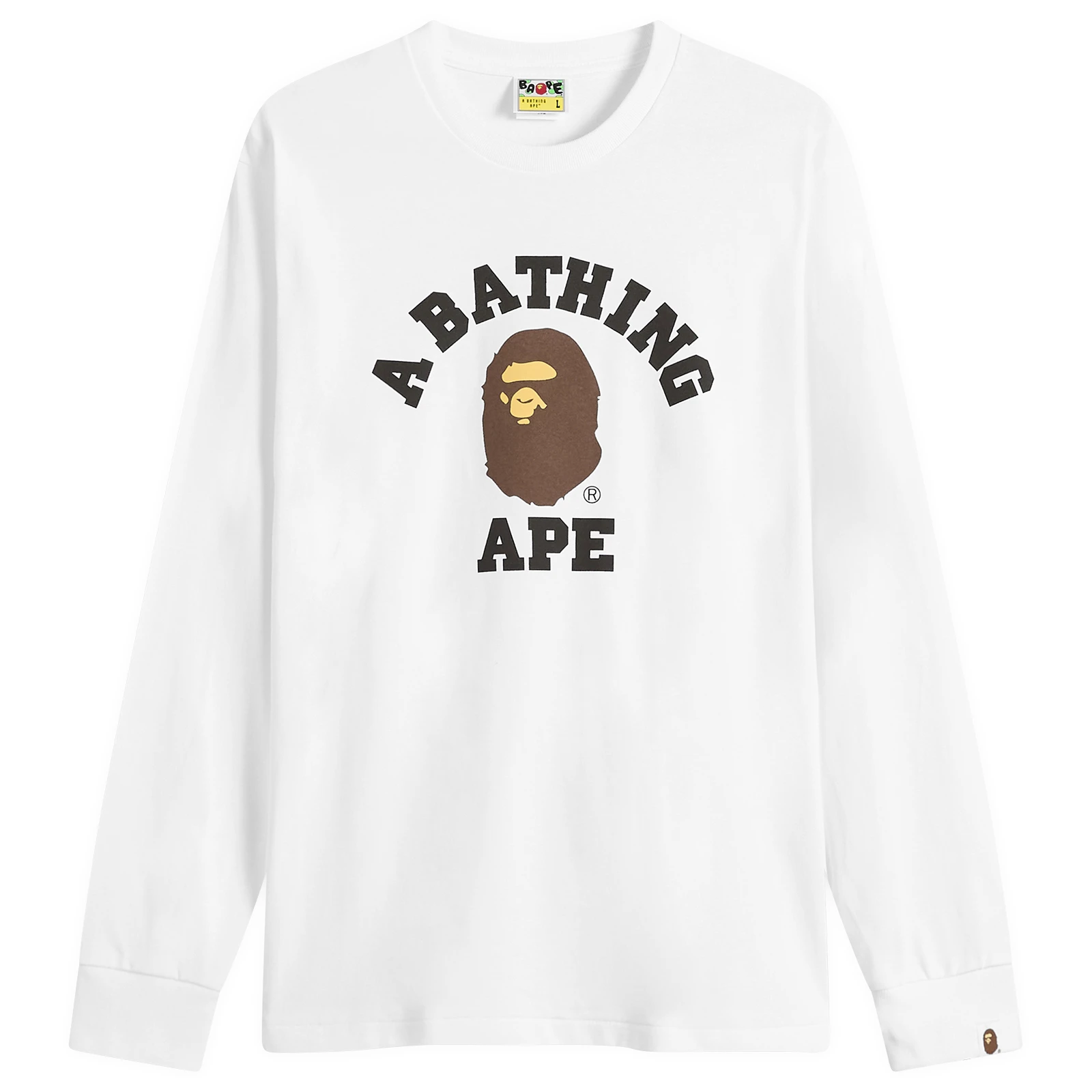 A Bathing Ape Long Sleeve College T-Shirt