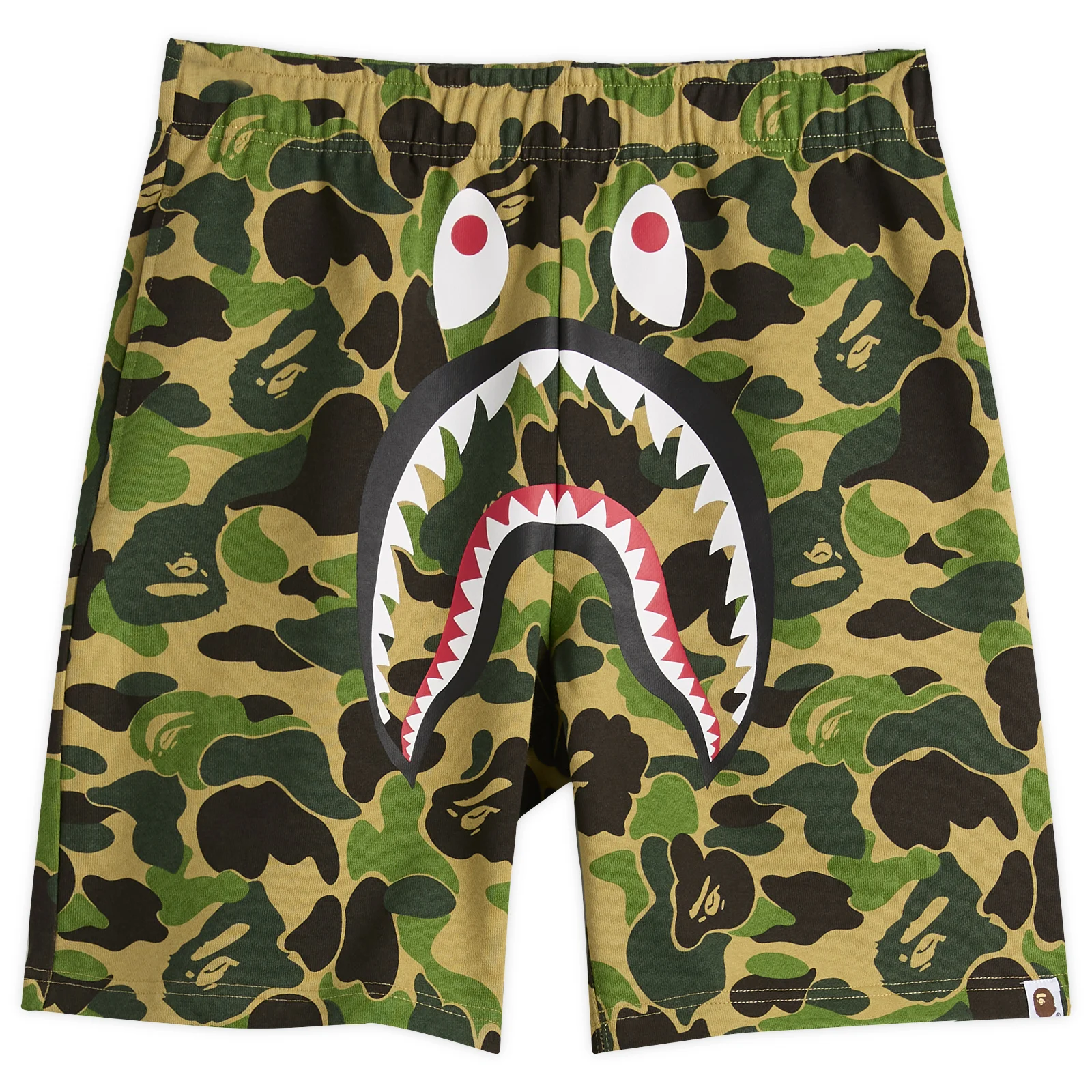 A Bathing Ape ABC Camo Shark Sweat Shorts