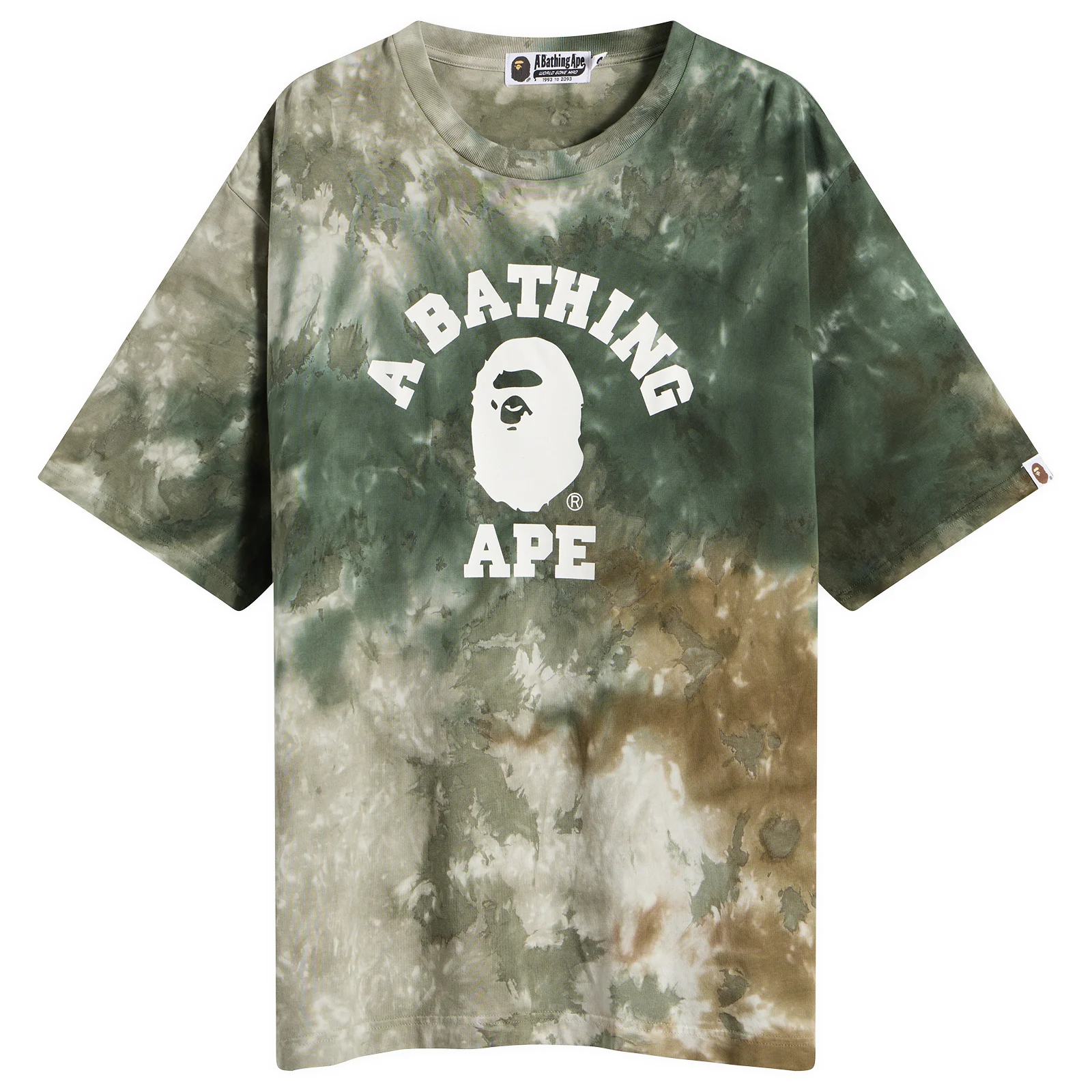 A Bathing Ape Tie Dye College T-Shirt
