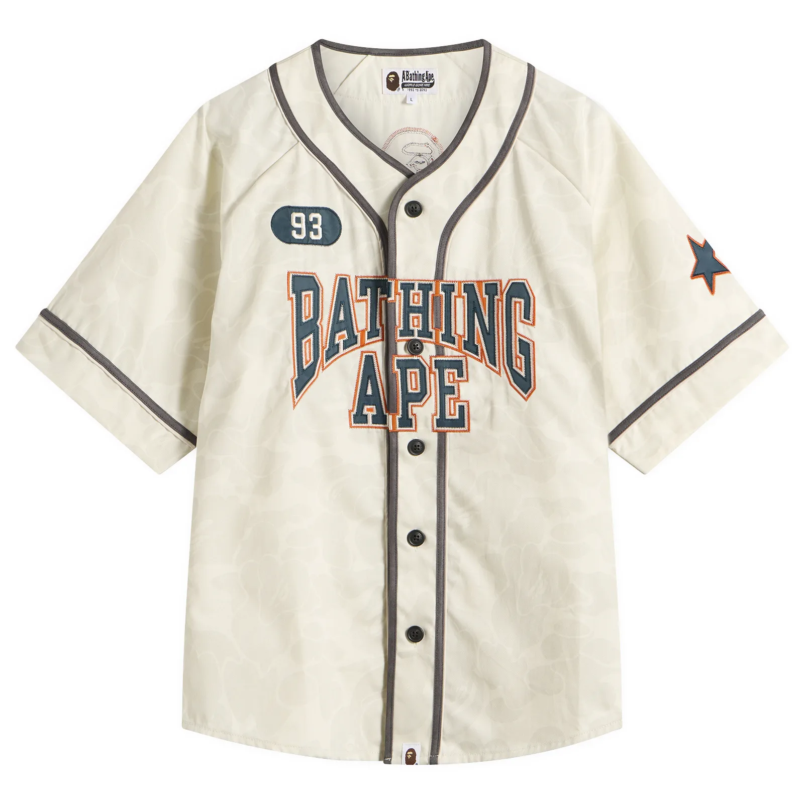 A Bathing Ape Solid Camo Baseball Shirt