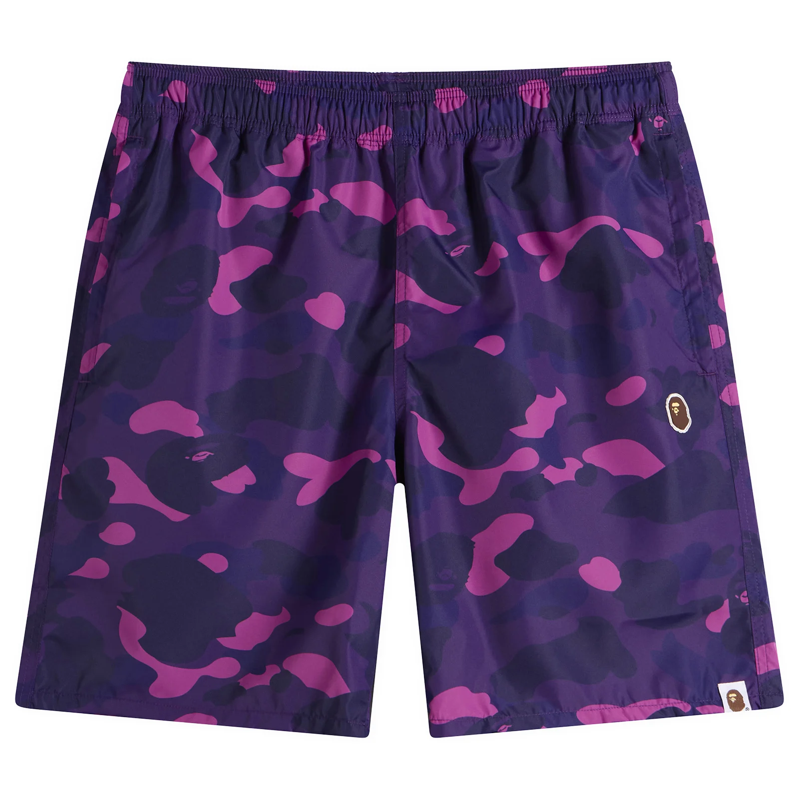 A Bathing Ape Colour Camo One Point Beach Shorts