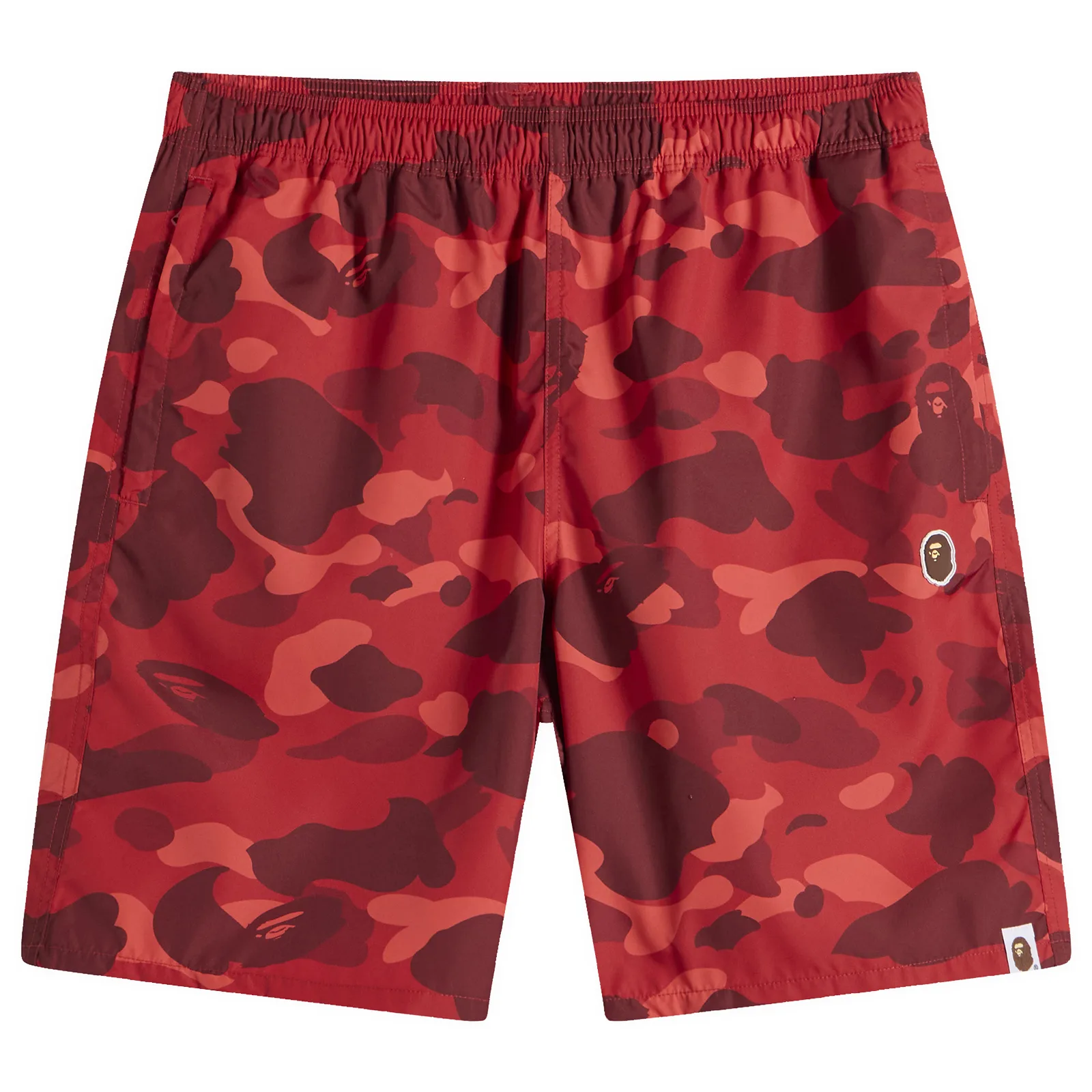 A Bathing Ape Colour Camo One Point Beach Shorts