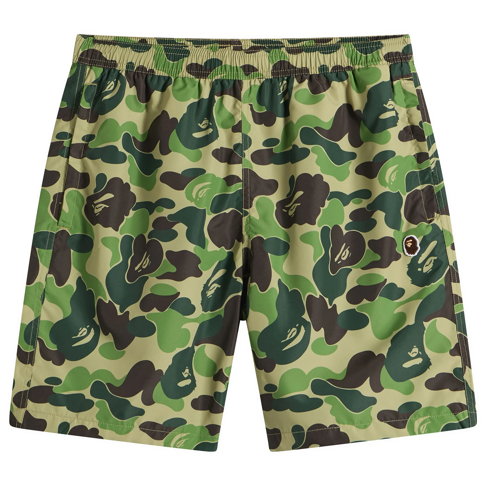 A Bathing Ape ABC Camo One Point Beach Shorts