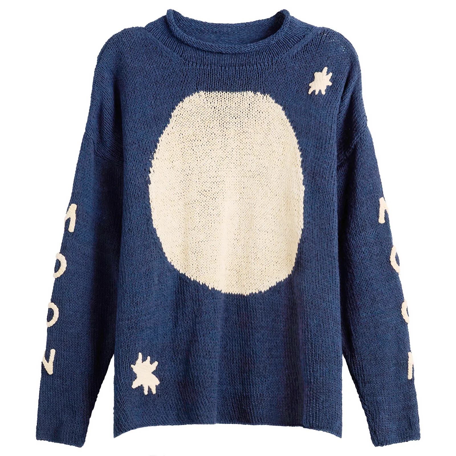 Story mfg. Hand Knit Twinsun Roll Neck
