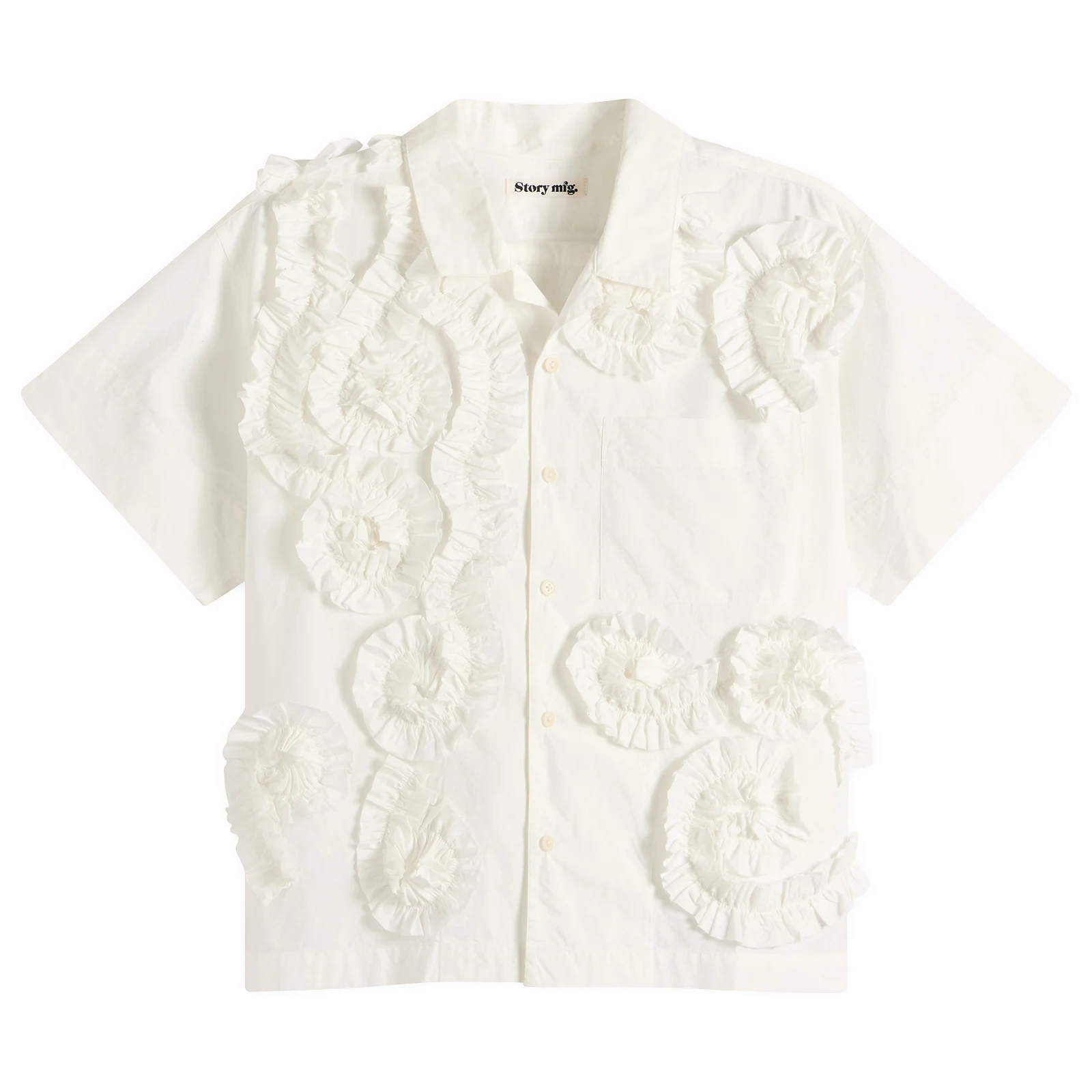 Story mfg. Hand Applique Greetings Shirt