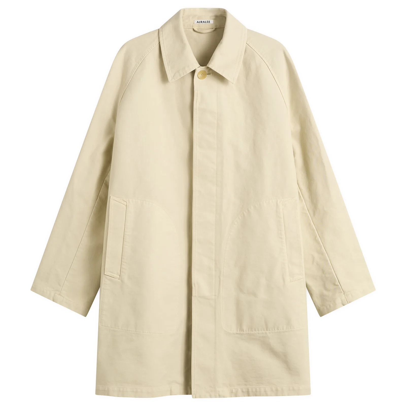 Auralee Garment-Dyed Cotton Heavy Twill Short Coat