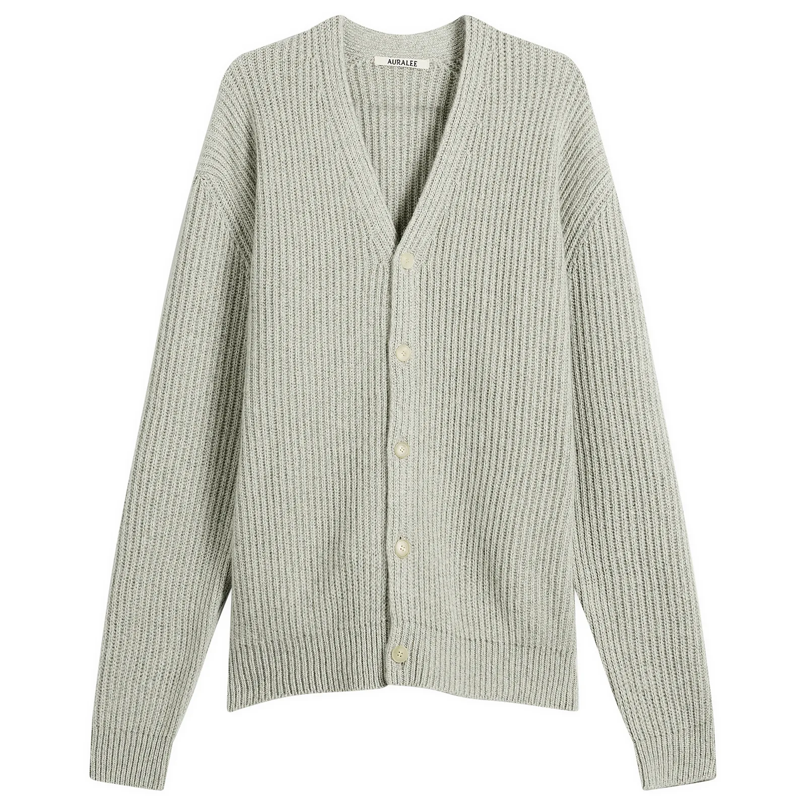 Auralee Cashmere Silk Melange Knit Cardigan