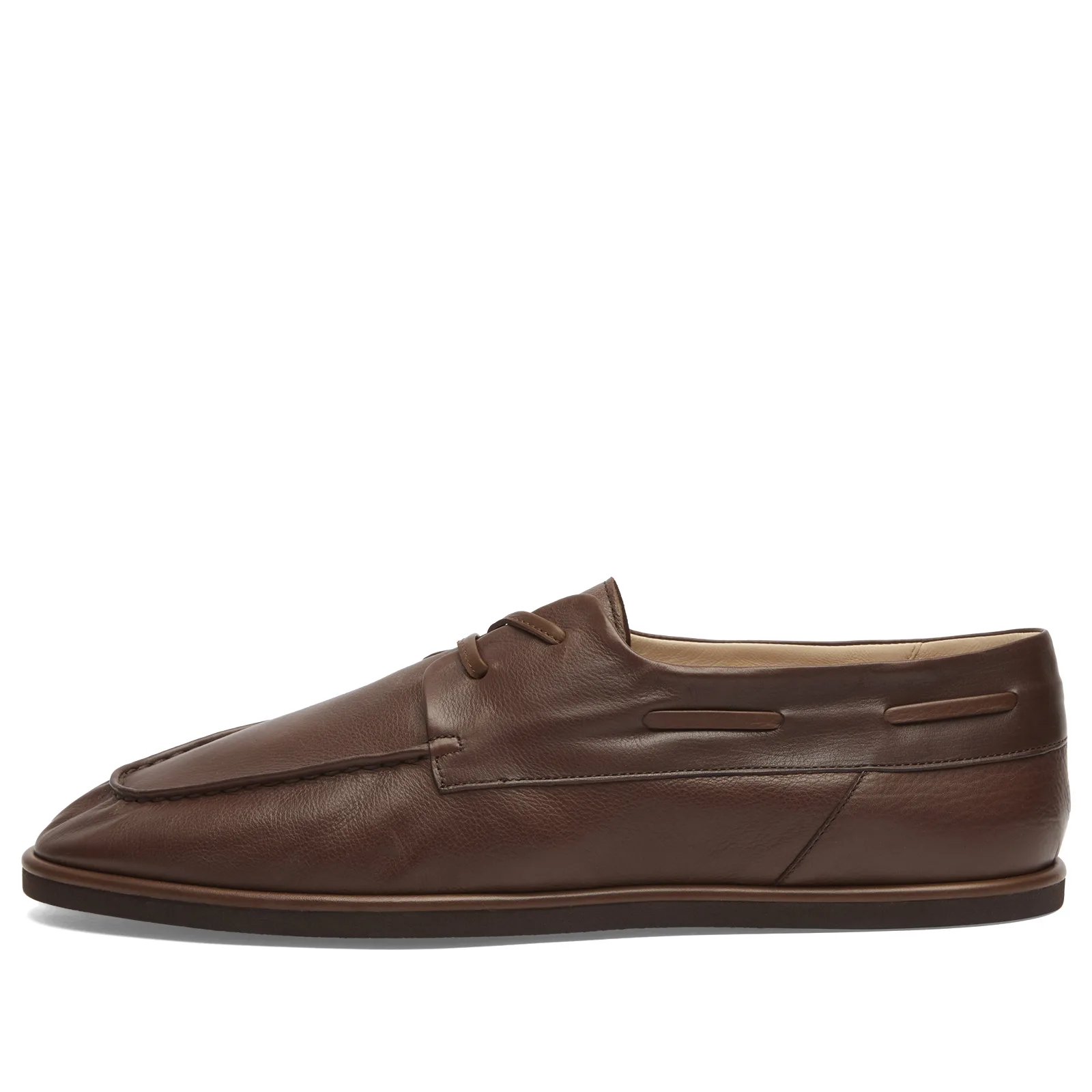 Auralee Leather Deck Shoes
