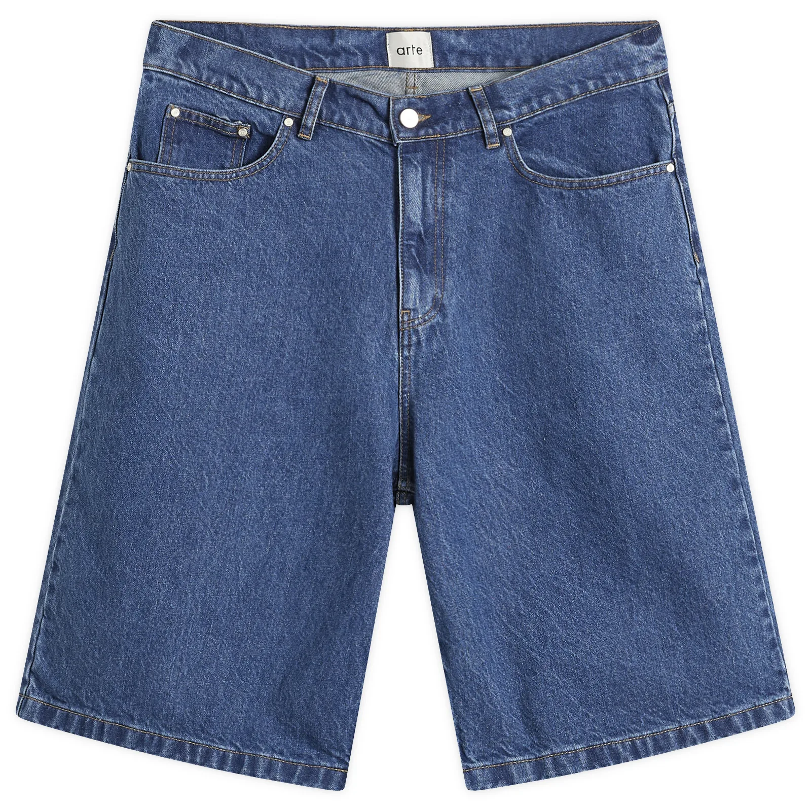 Arte Round Pocket Denim Shorts