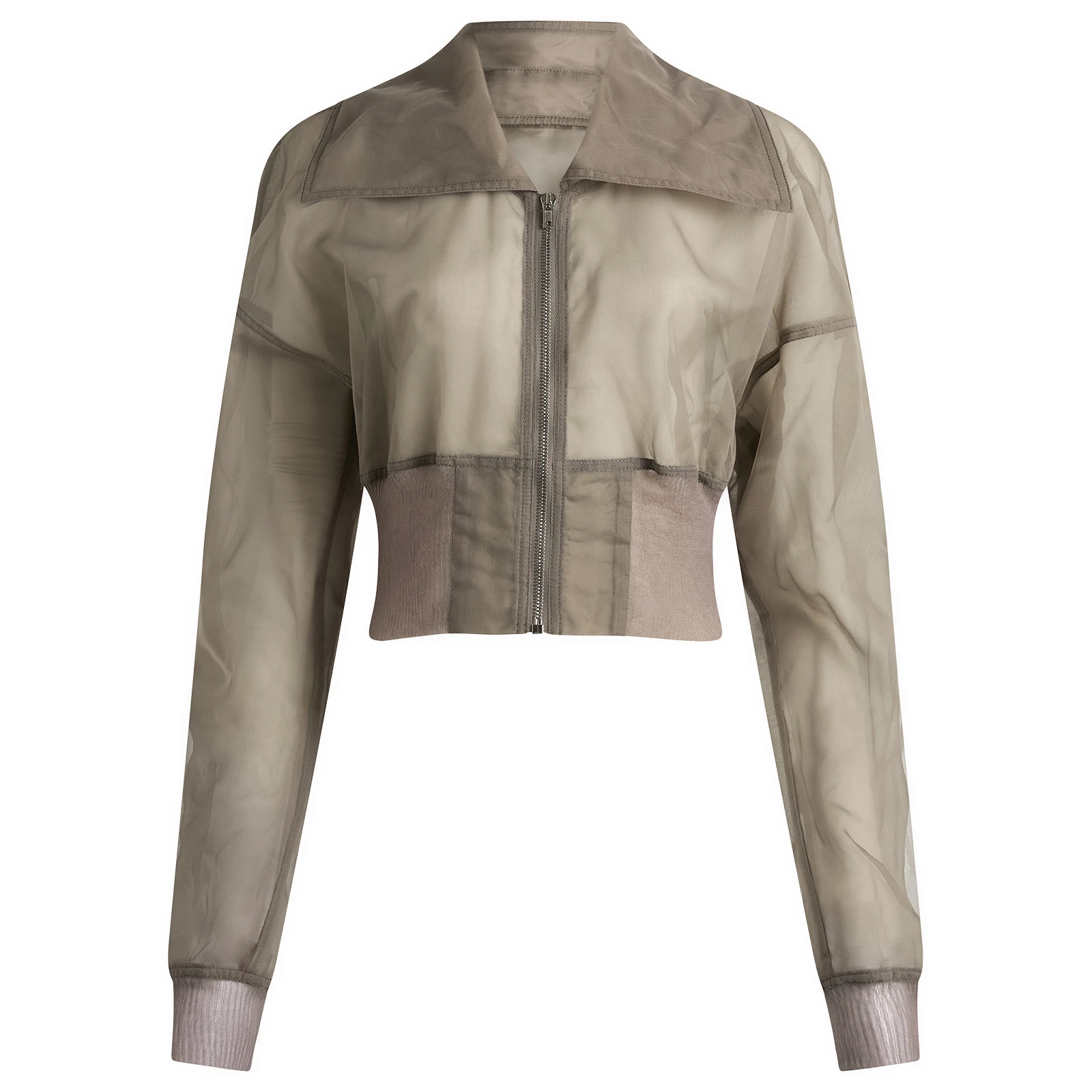 Rick Owens Dracucollar Cropped Bomber Jacket