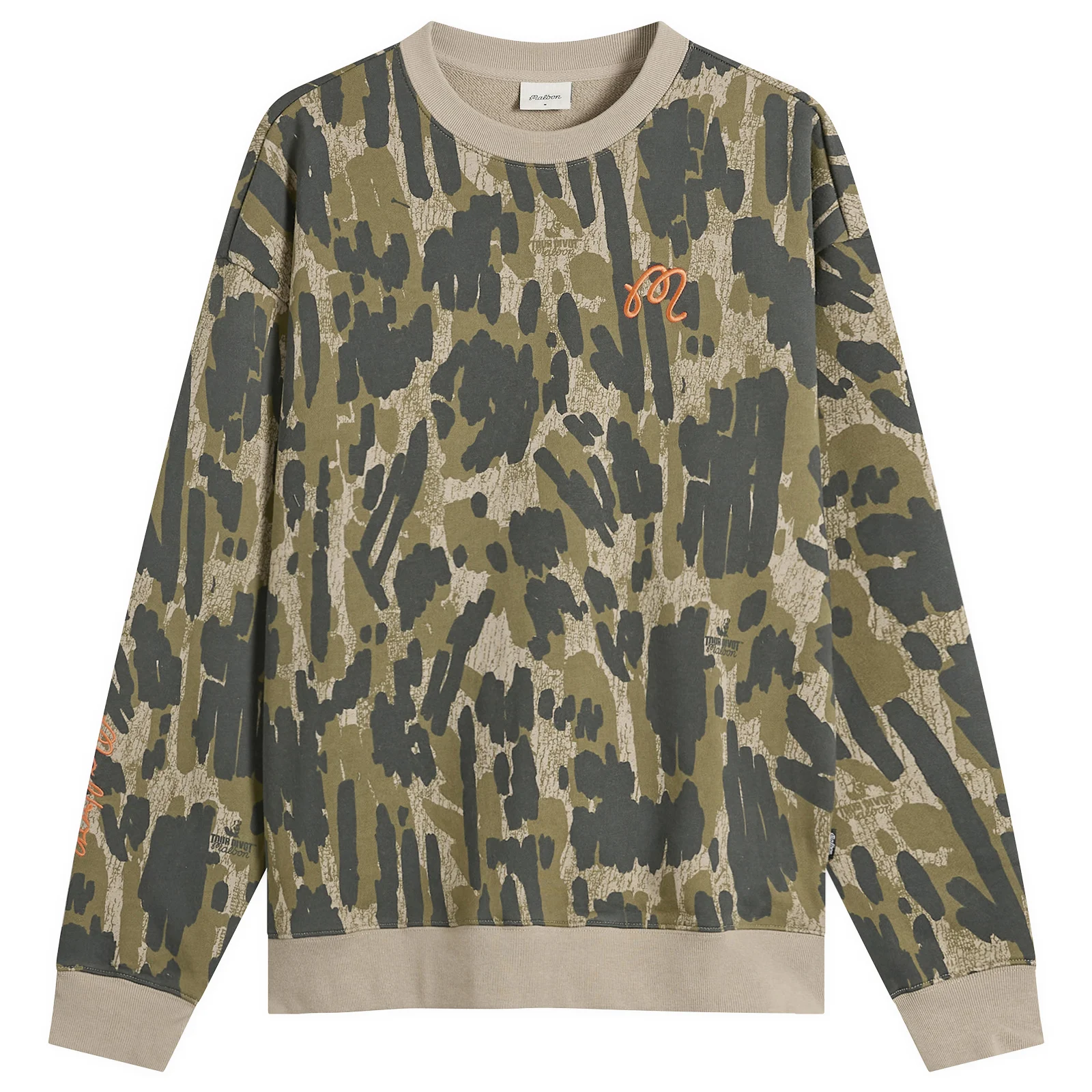 Malbon Range Tour Divot Camo Sweatshirt