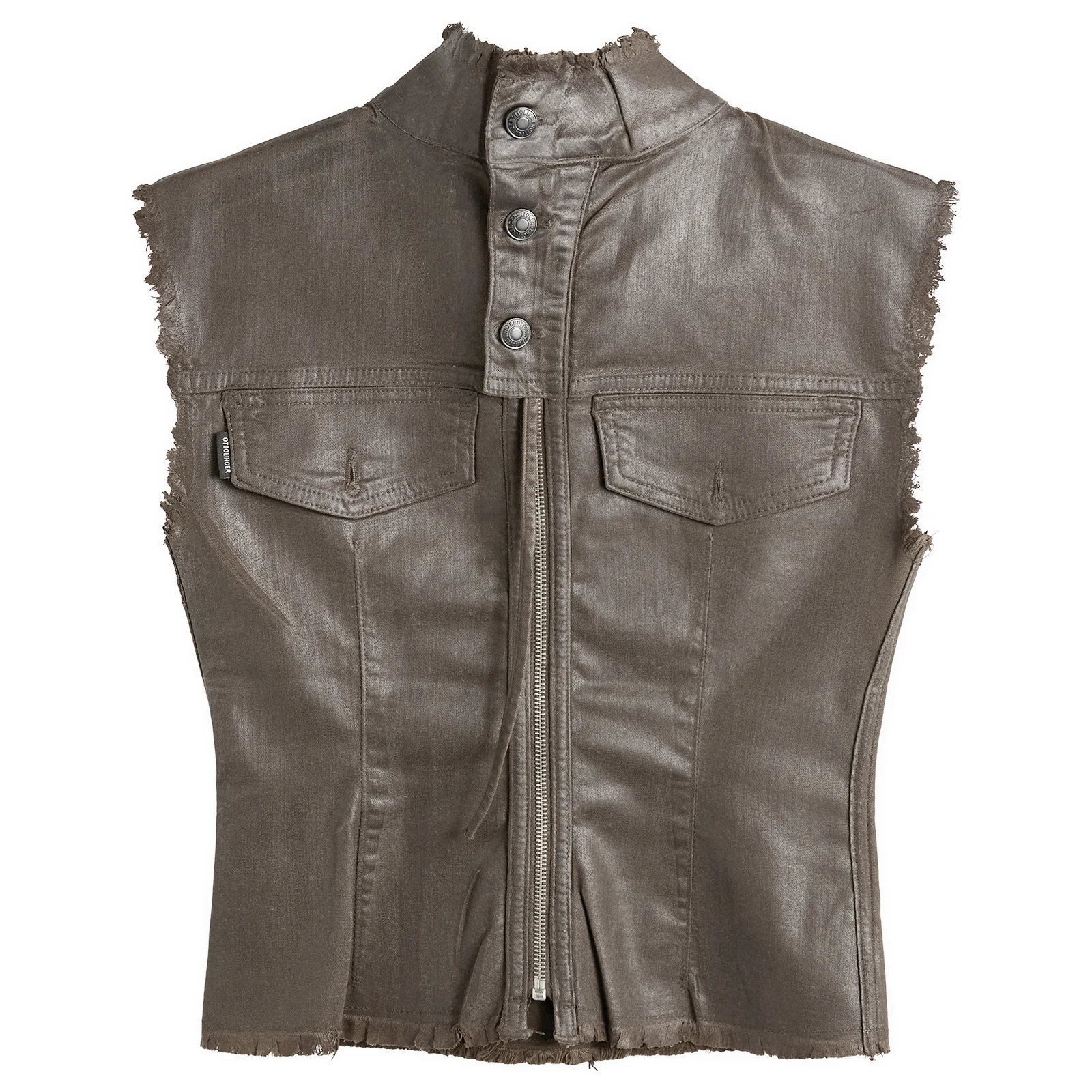 Ottolinger Glazed Denim Zip Top