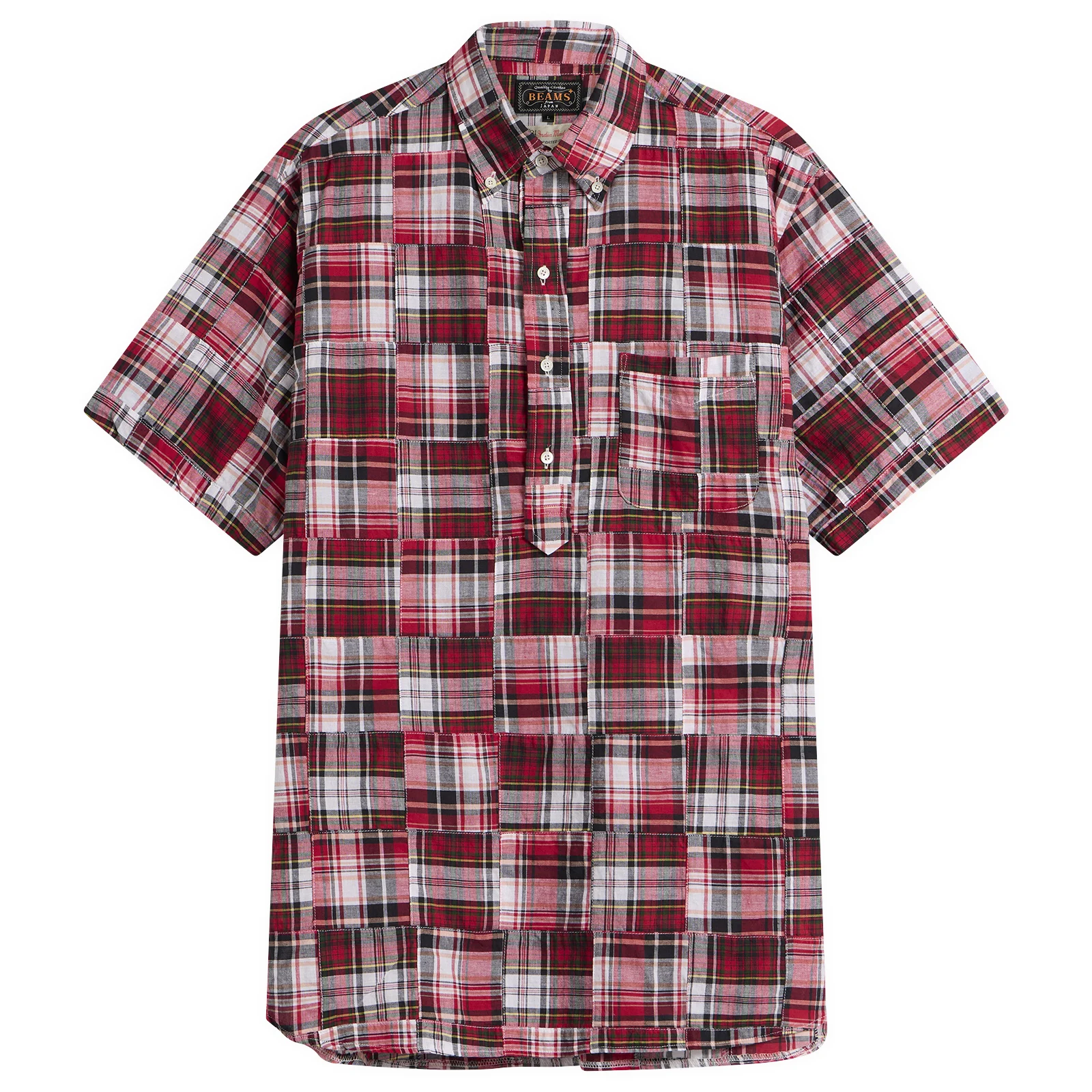 Beams Plus Pullover Patchwork Masras Shirt