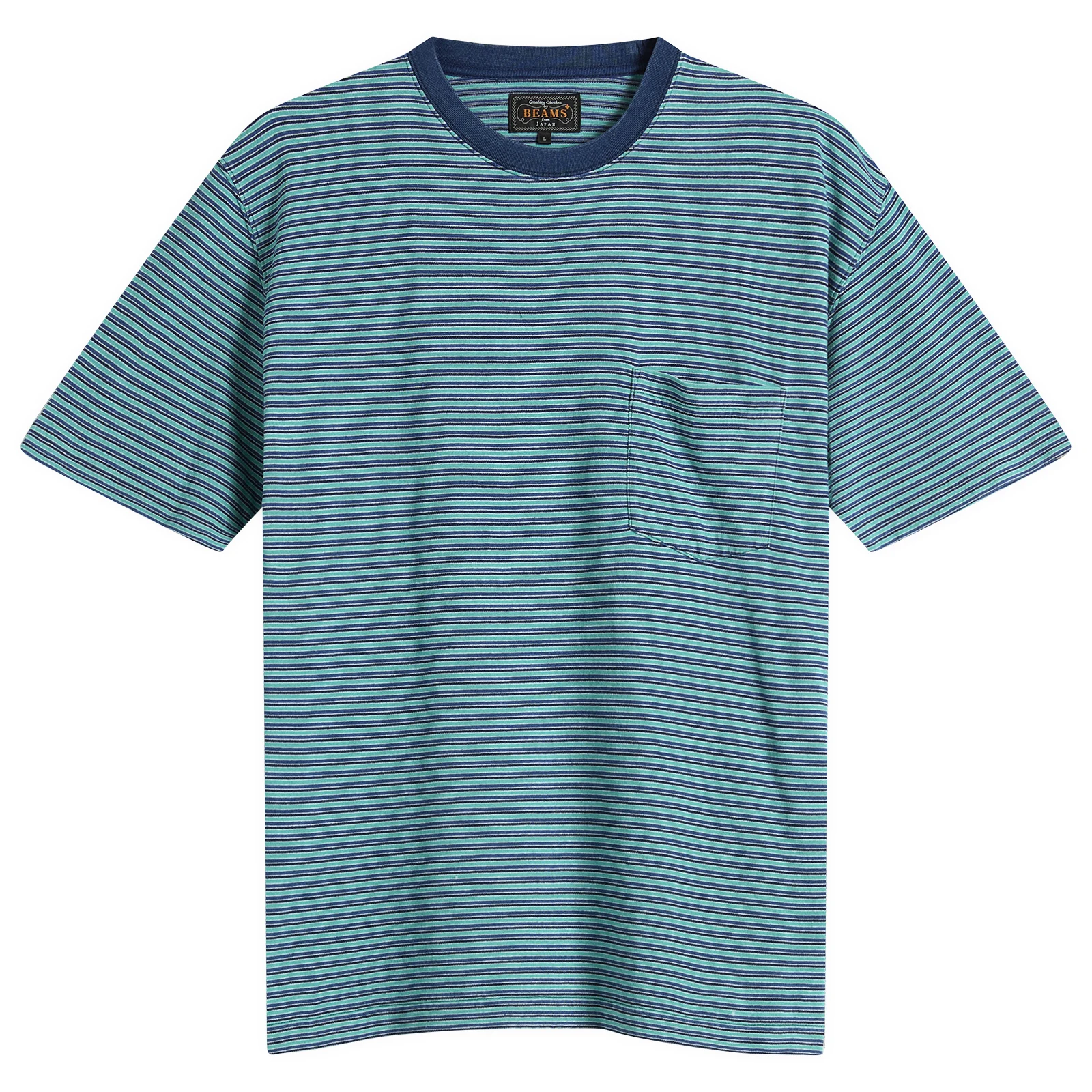 Beams Plus Multi Stripe Pocket T-Shirt