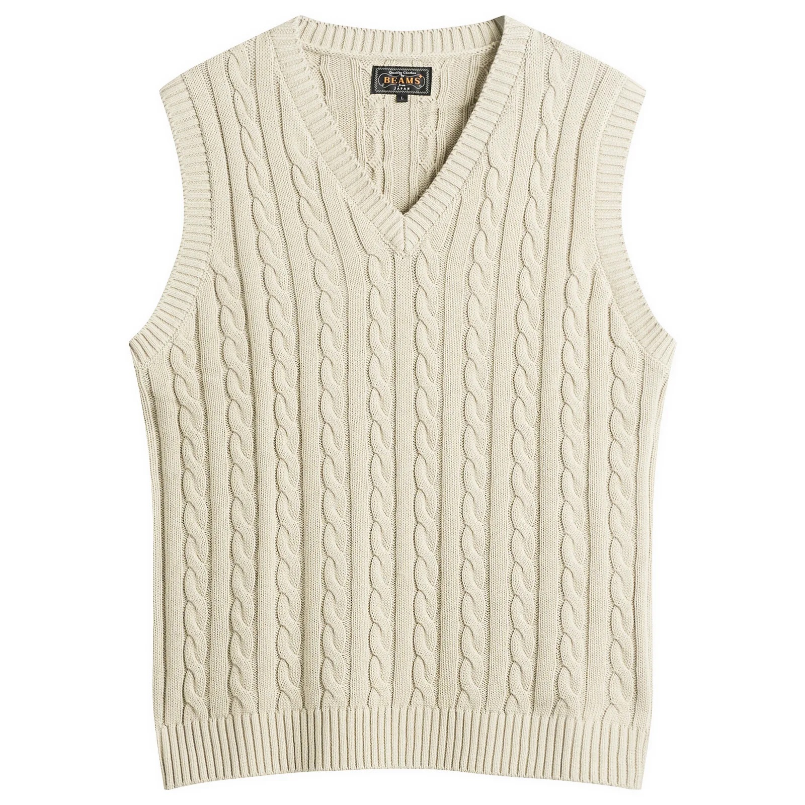 Beams Plus Cable Knit Vest