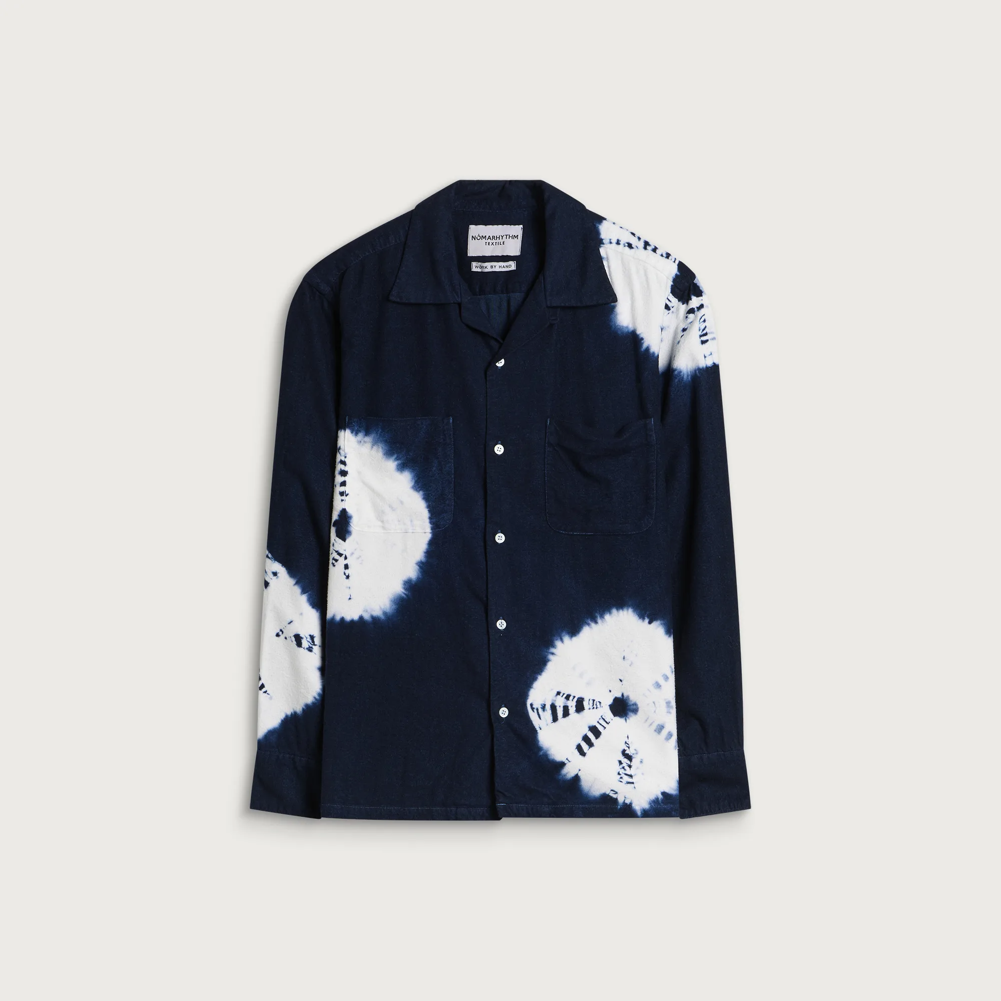 NOMARHYTHM TEXTILE Hand Dye Shibori Flannel Shirt