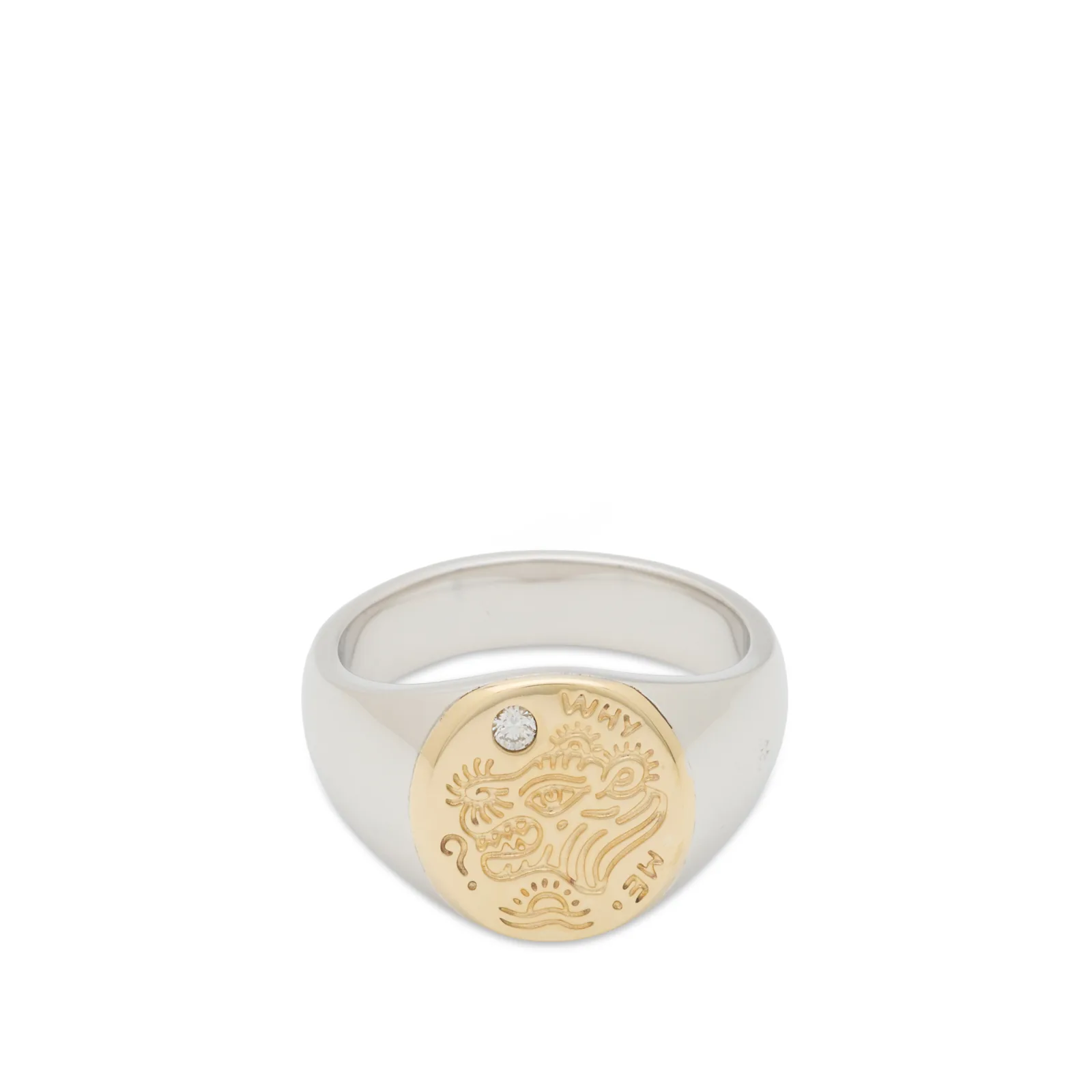 Tom Wood Why Me Ring Gold Top