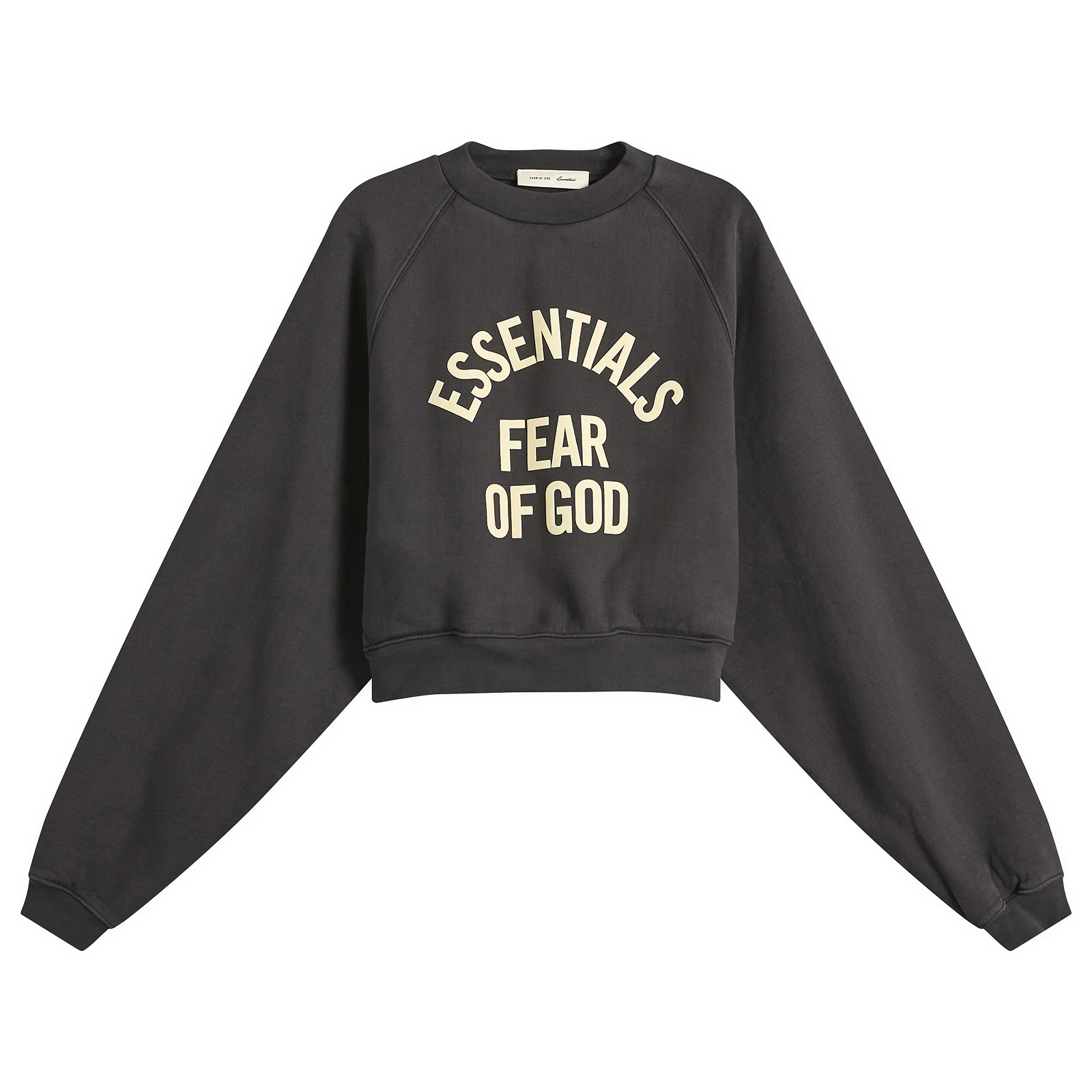 Fear of God ESSENTIALS Campus 90'S Cropped Raglan Crewneck