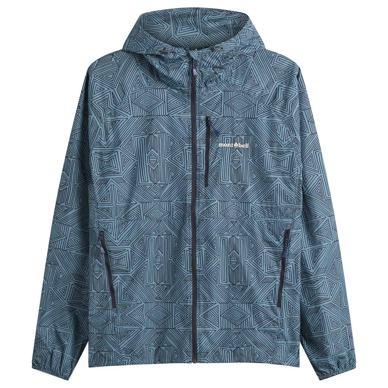 Montbell Wind Blast Print Hooded Jacket