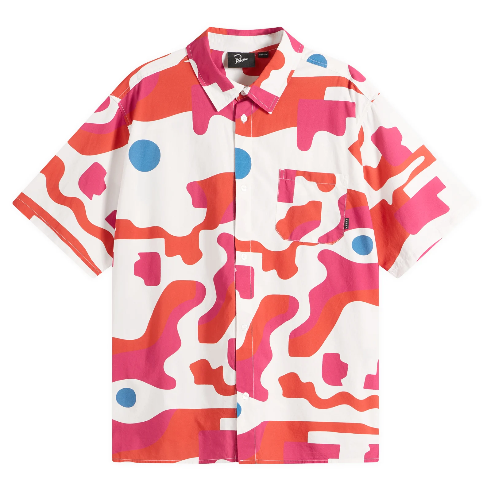 By Parra Abstract Mountain Short Sleeve Shirt