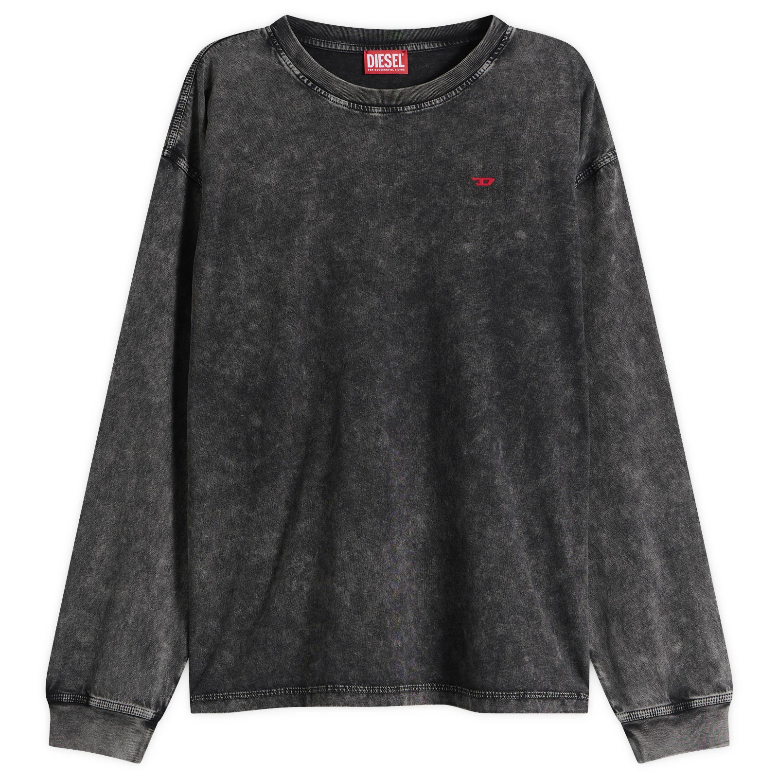 Diesel Garment Dyed Long Sleeve T-Shirt