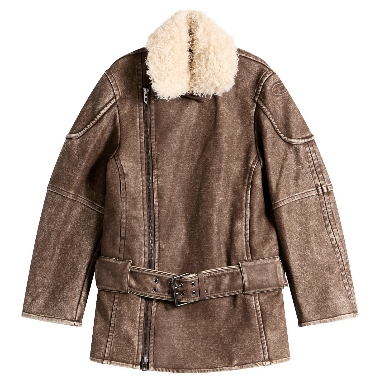 Diesel G-Eyser Faux Shearling Coat