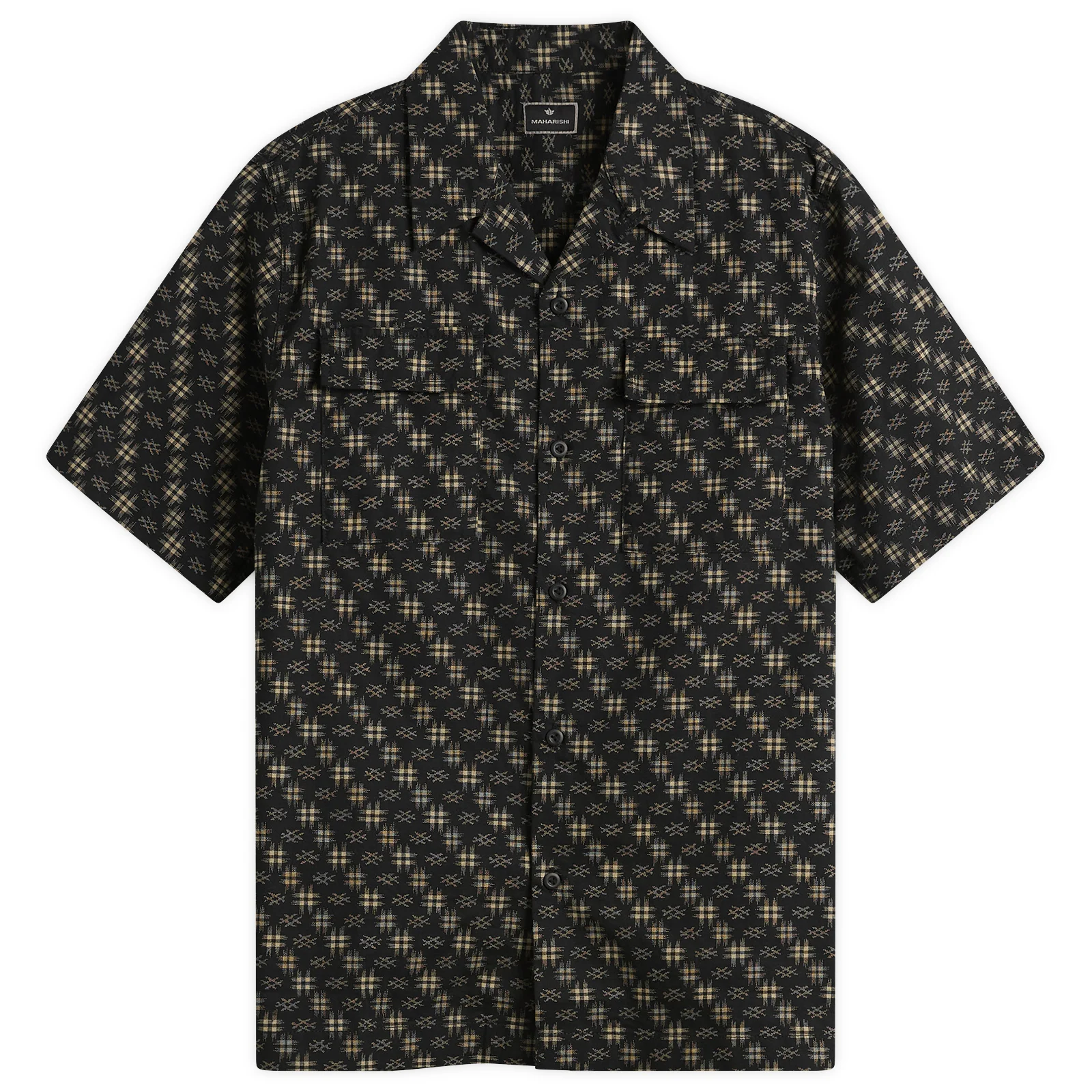 Maharishi Kasuri Cuban Collar Shirt