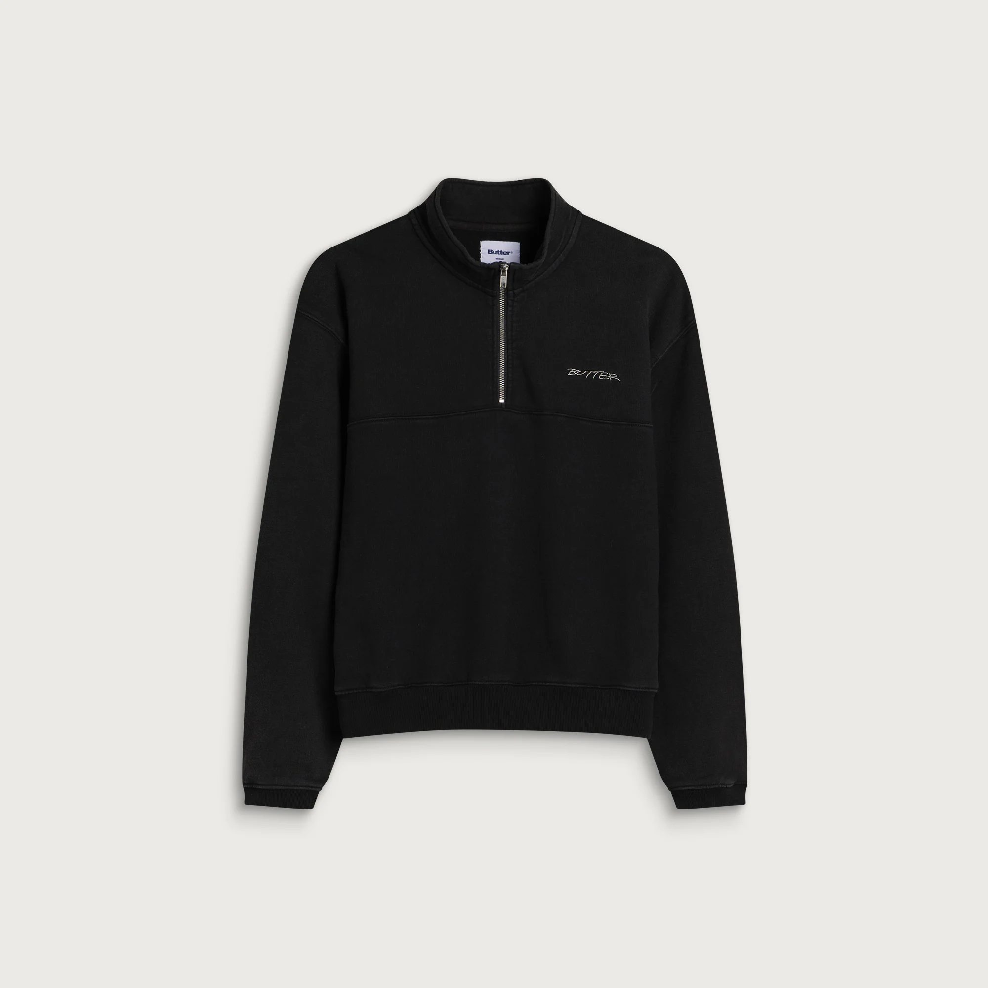 Butter Goods Panel 1/4 Zip Sweatshirt