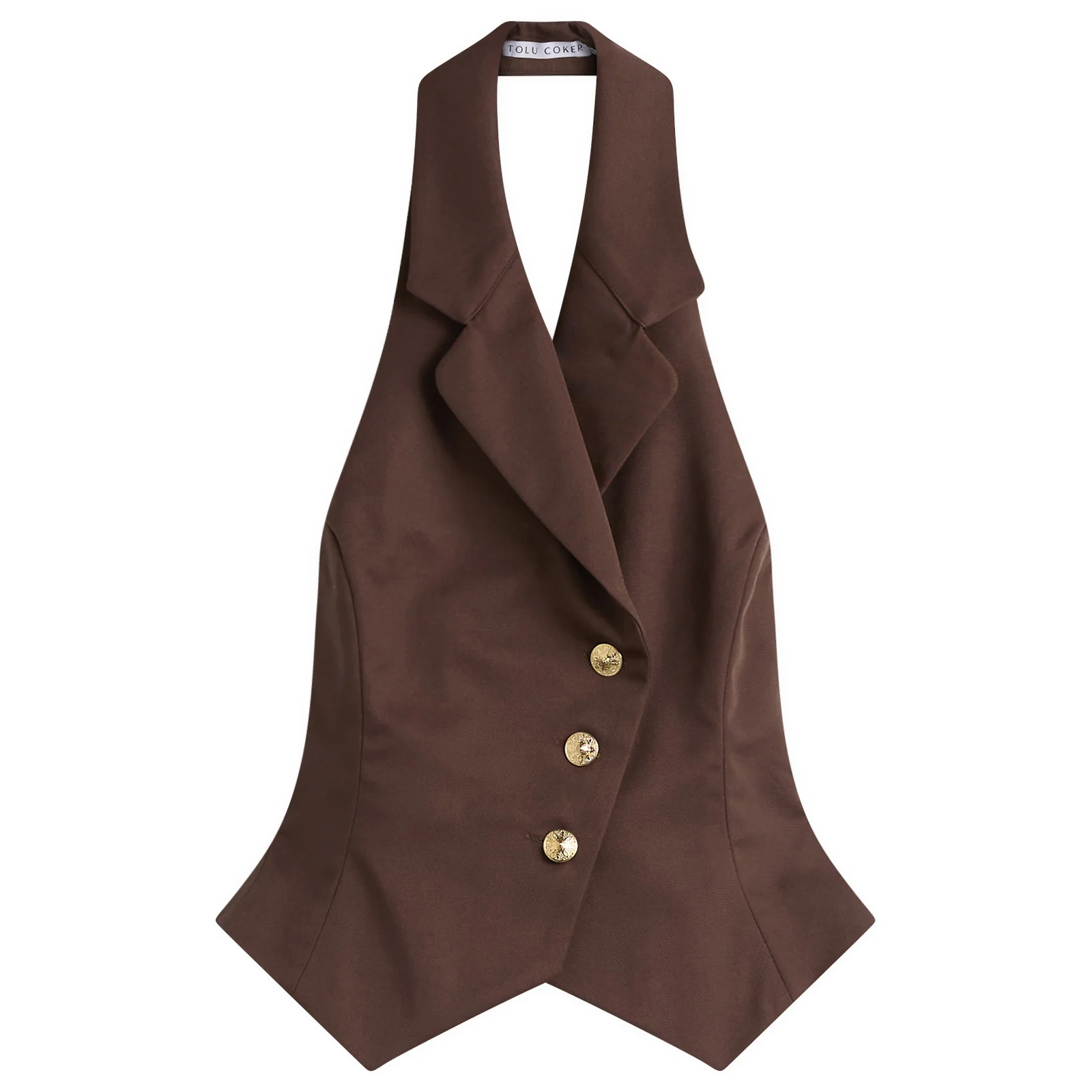 Tolu Coker Halter Waistcoat