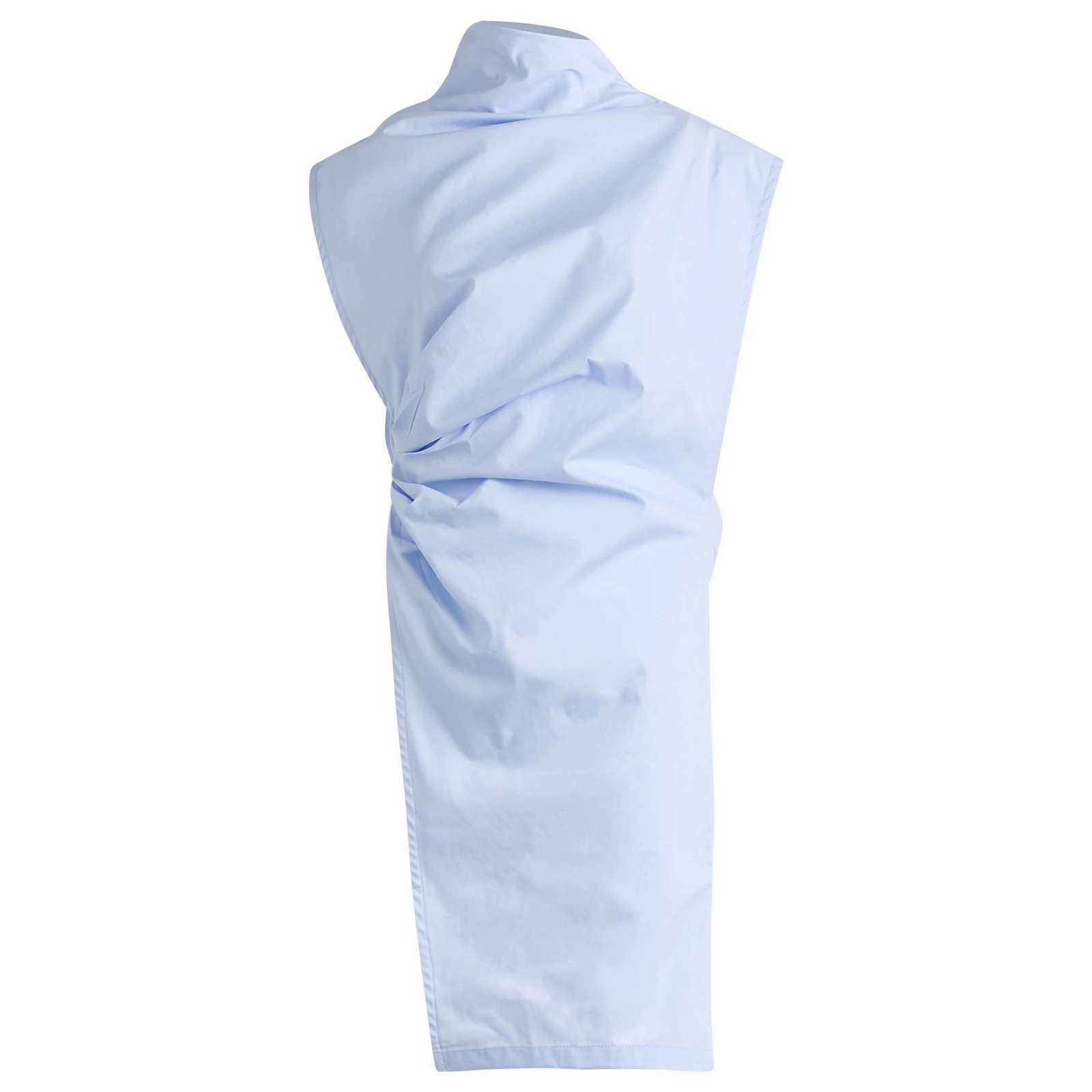 Tolu Coker Cotton Asymmetric Drape Blouse