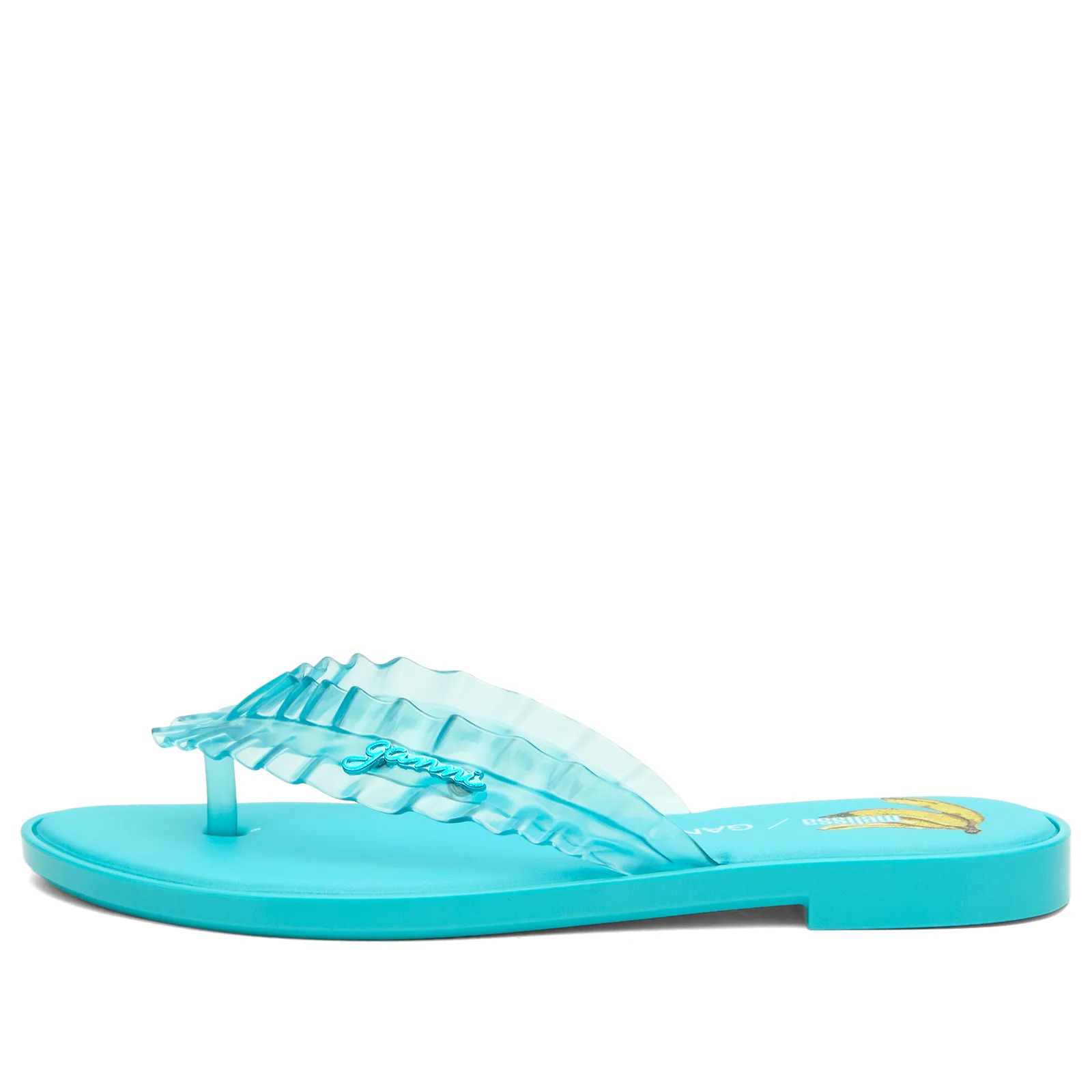 Melissa x Ganni Leopard Flip Flop Slim