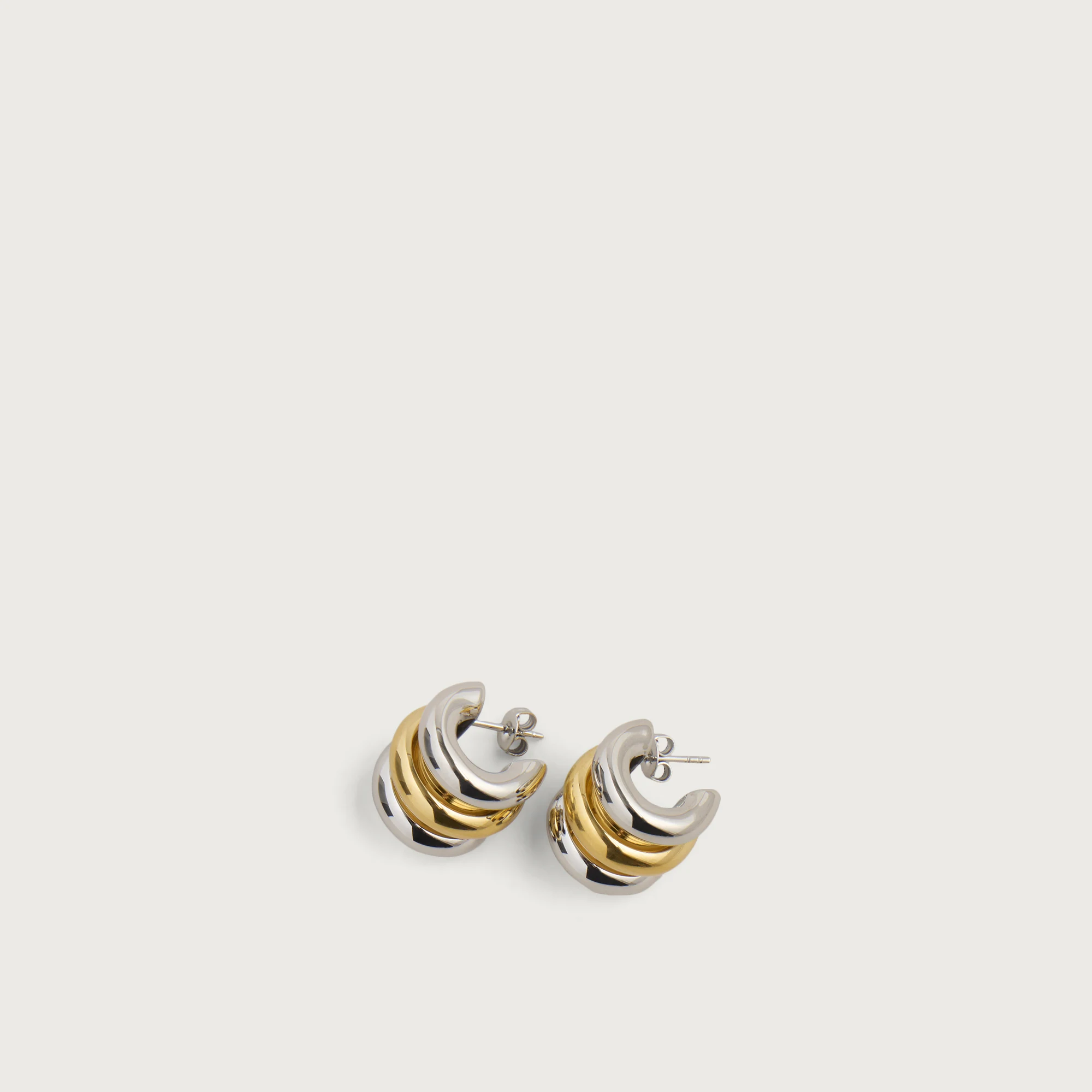 Missoma Chubby Tripple Small Hoop Earrings