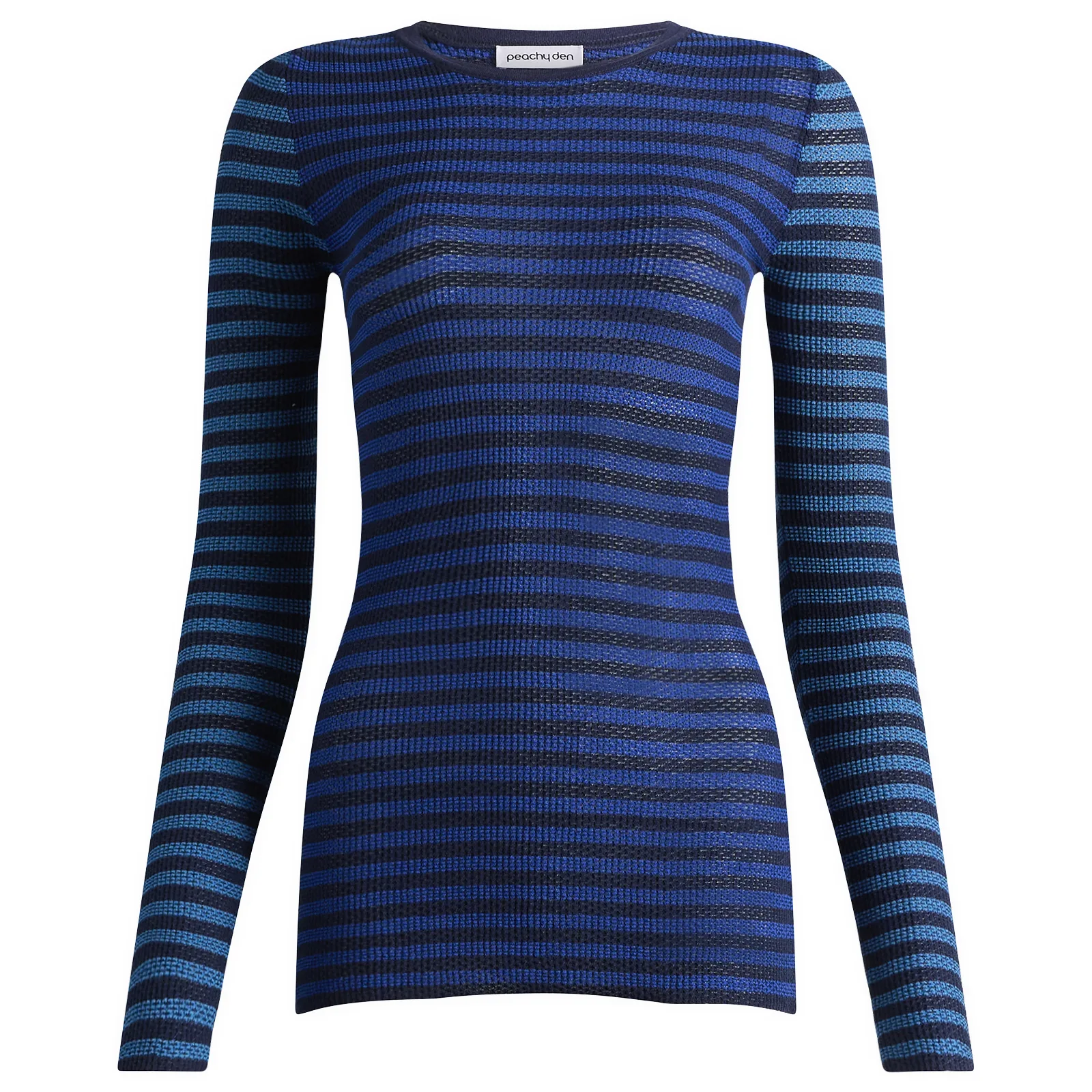 Peachy Den Elise Stripe Long Sleeve Top