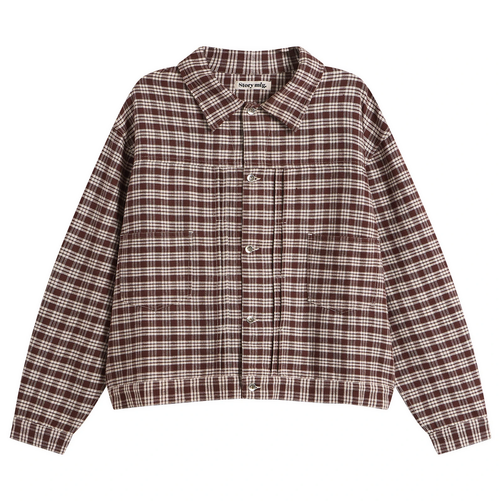 Story mfg. Wood Check Sundae Jacket - END. Exclusive